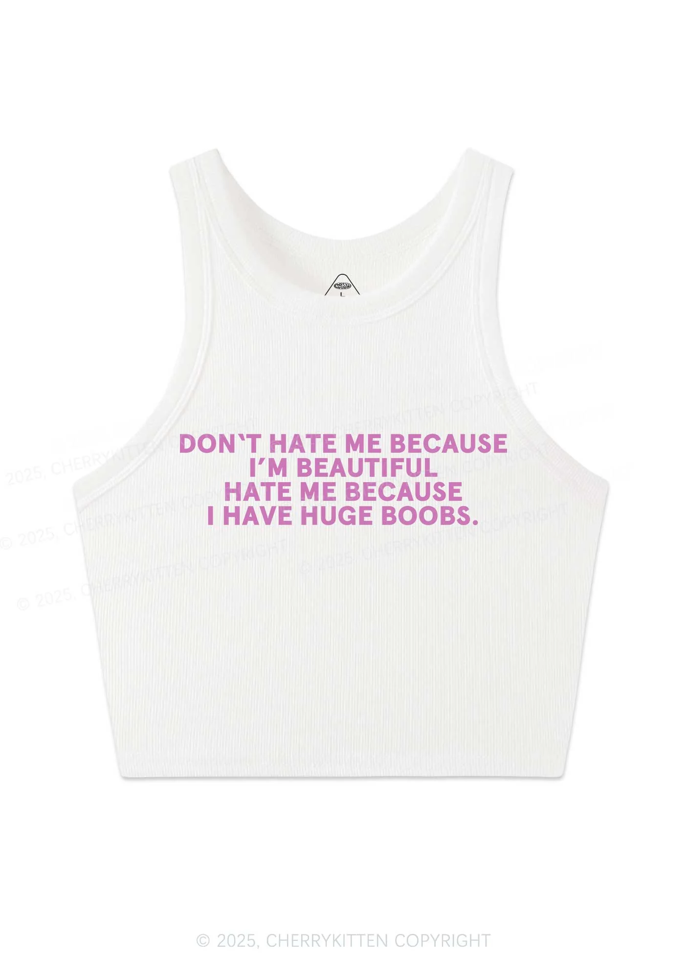 I Have Huge Bxxbs Y2K Crop Tank Top Cherrykitten - Image 3