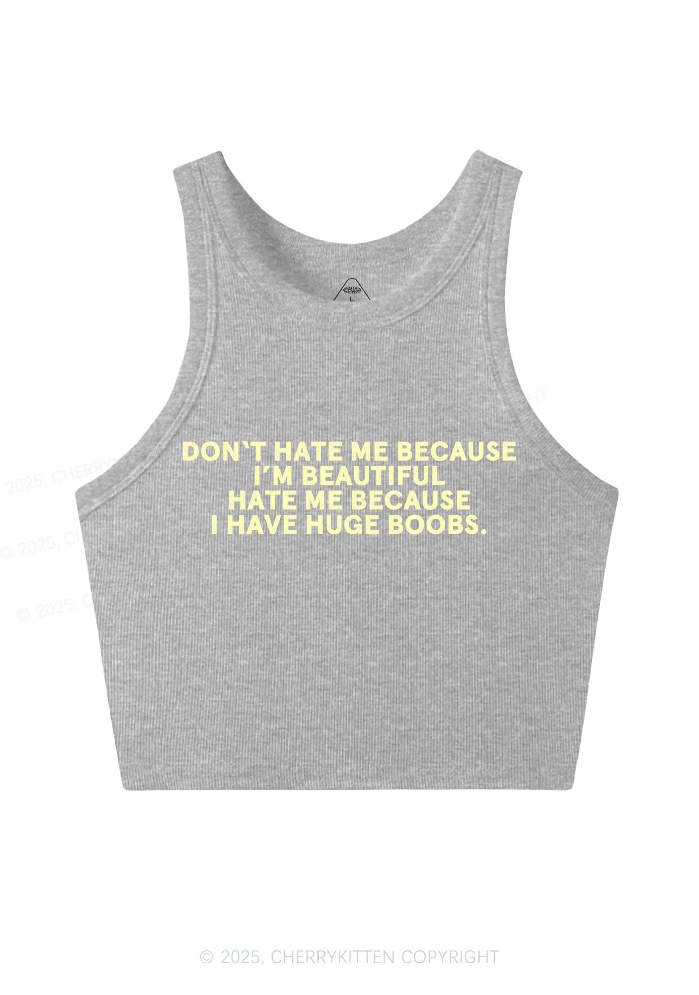 I Have Huge Bxxbs Y2K Crop Tank Top Cherrykitten - Image 5