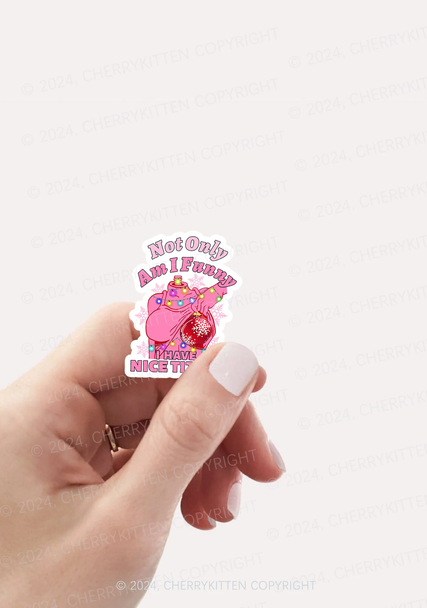 I Have Nice Dots Too Christmas 1Pc Y2K Sticker Cherrykitten - Image 2