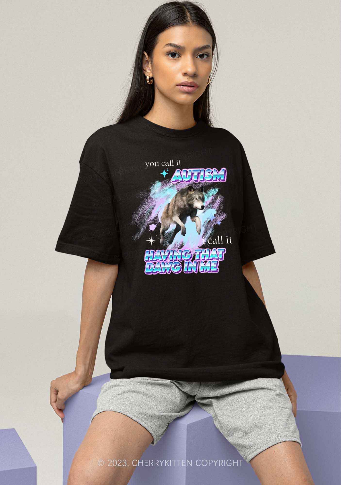 I Have That DAWG In Me Y2K Chunky Shirt Cherrykitten - Image 2