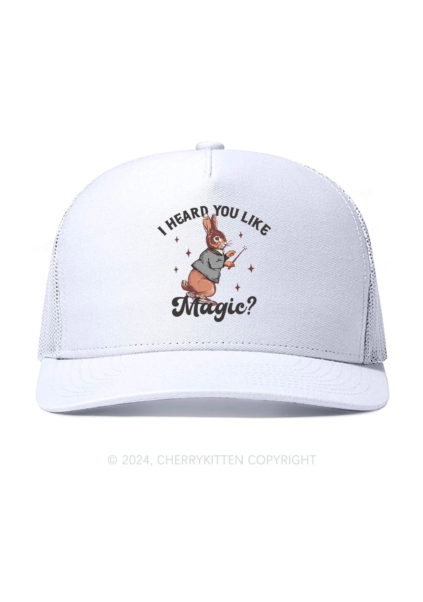 I Heard You Like Magic Y2K Trucker Mesh Hat Cherrykitten - Image 3