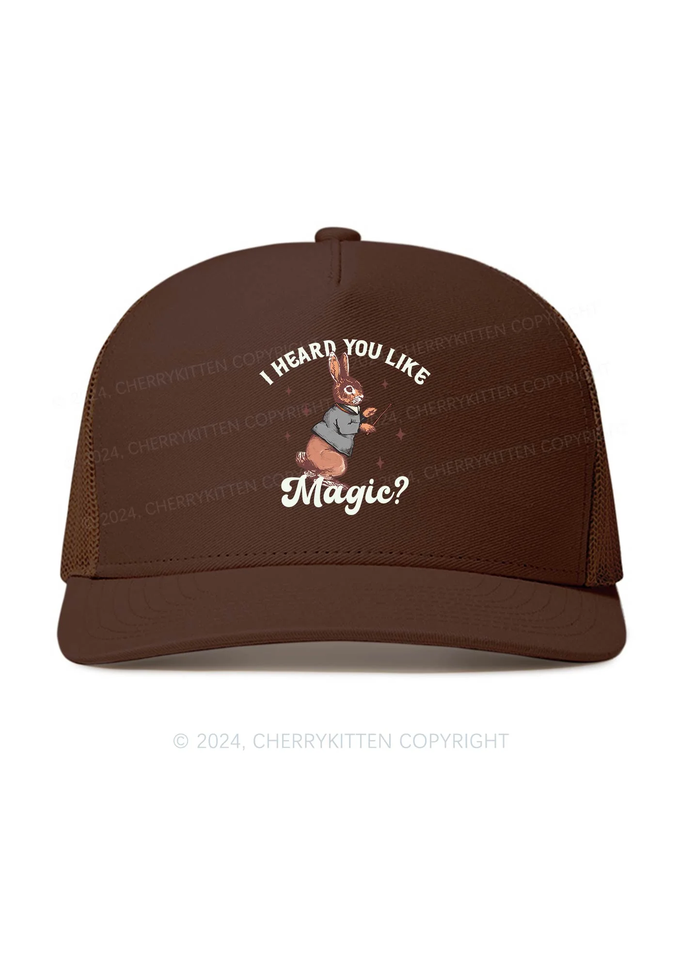 I Heard You Like Magic Y2K Trucker Mesh Hat Cherrykitten - Image 4