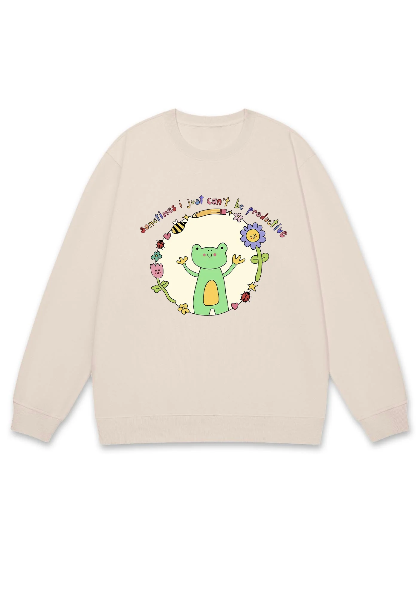 I Just Can't Be Productive Y2K Sweatshirt - Image 4