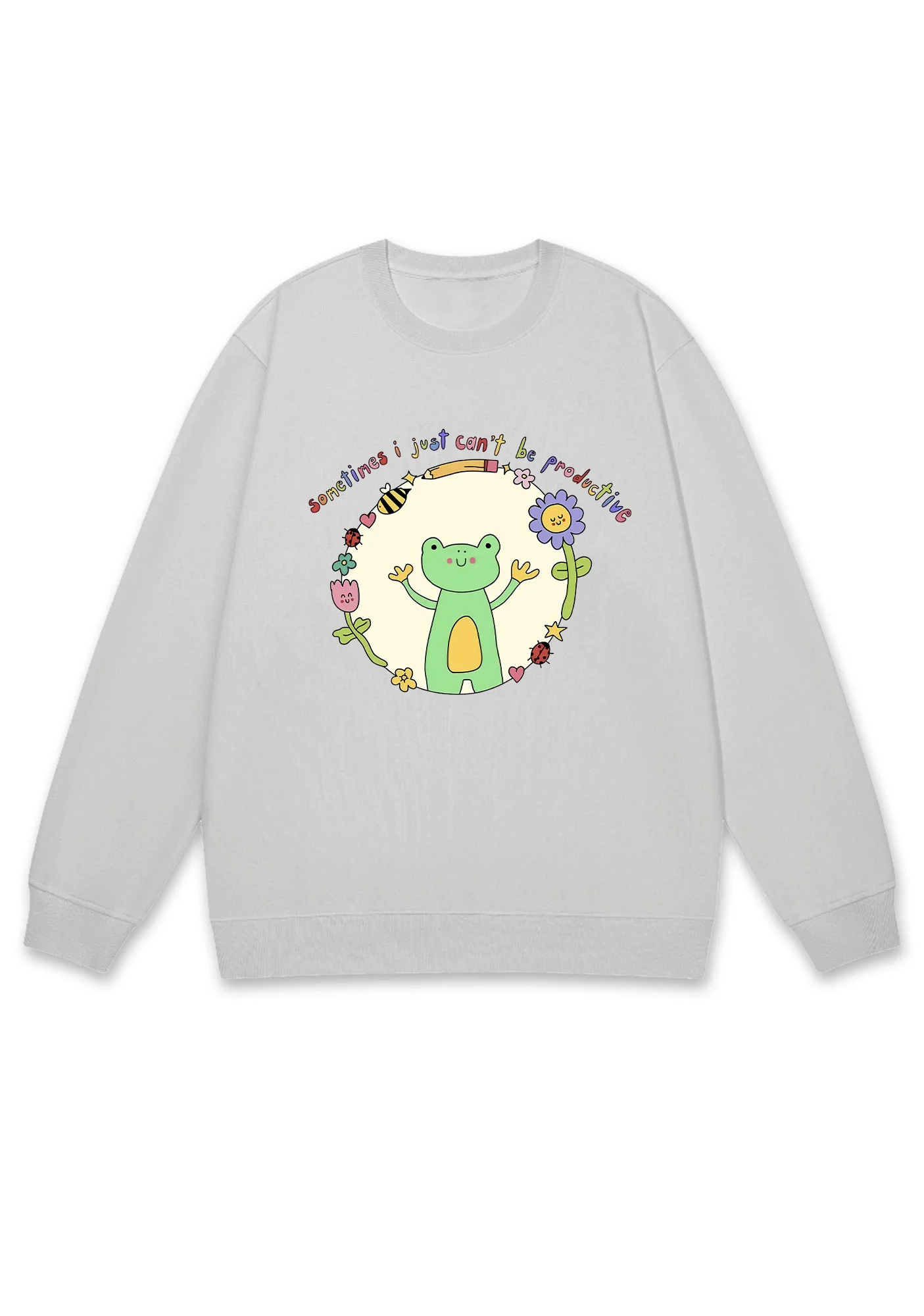 I Just Can't Be Productive Y2K Sweatshirt - Image 5