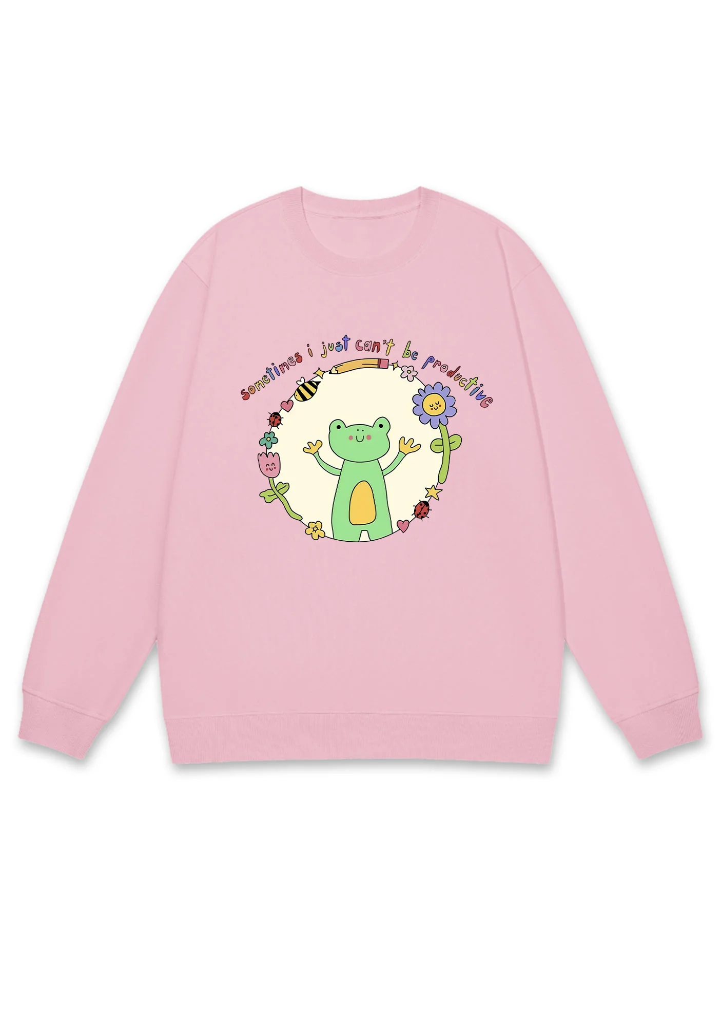 I Just Can't Be Productive Y2K Sweatshirt - Image 6