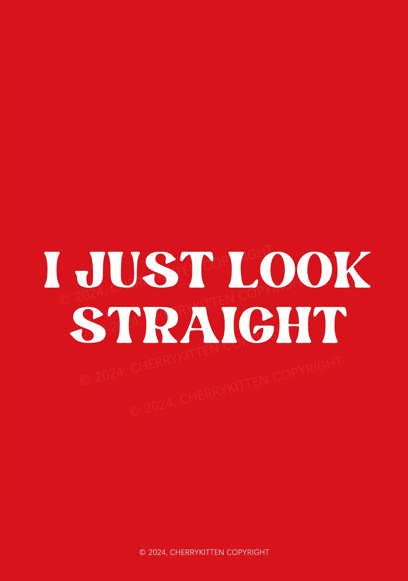 I Just Look Straight 1Pc Y2K Pin Badge Cherrykitten - Image 7
