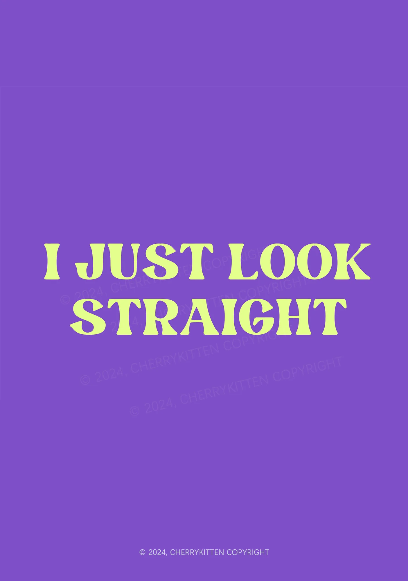 I Just Look Straight 1Pc Y2K Pin Badge Cherrykitten - Image 8