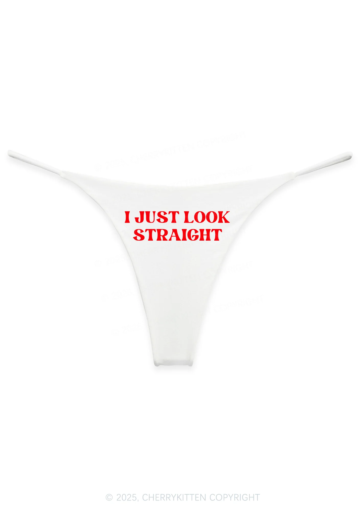 I Just Look Straight Pride Y2K Bikini String Thong Cherrykitten - Image 4