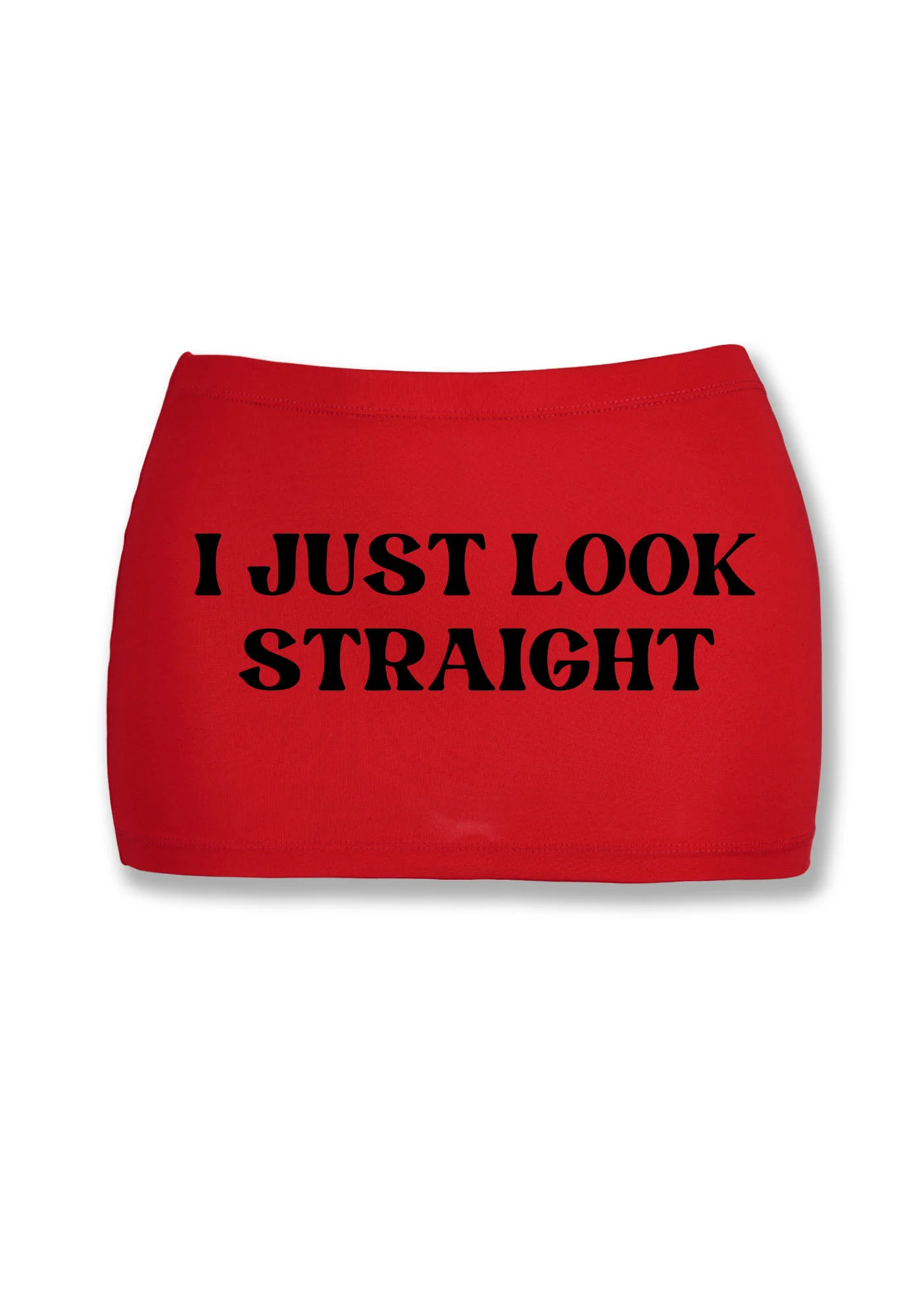 I Just Look Straight Y2K Mini Hip Skirt Cherrykitten - Image 3