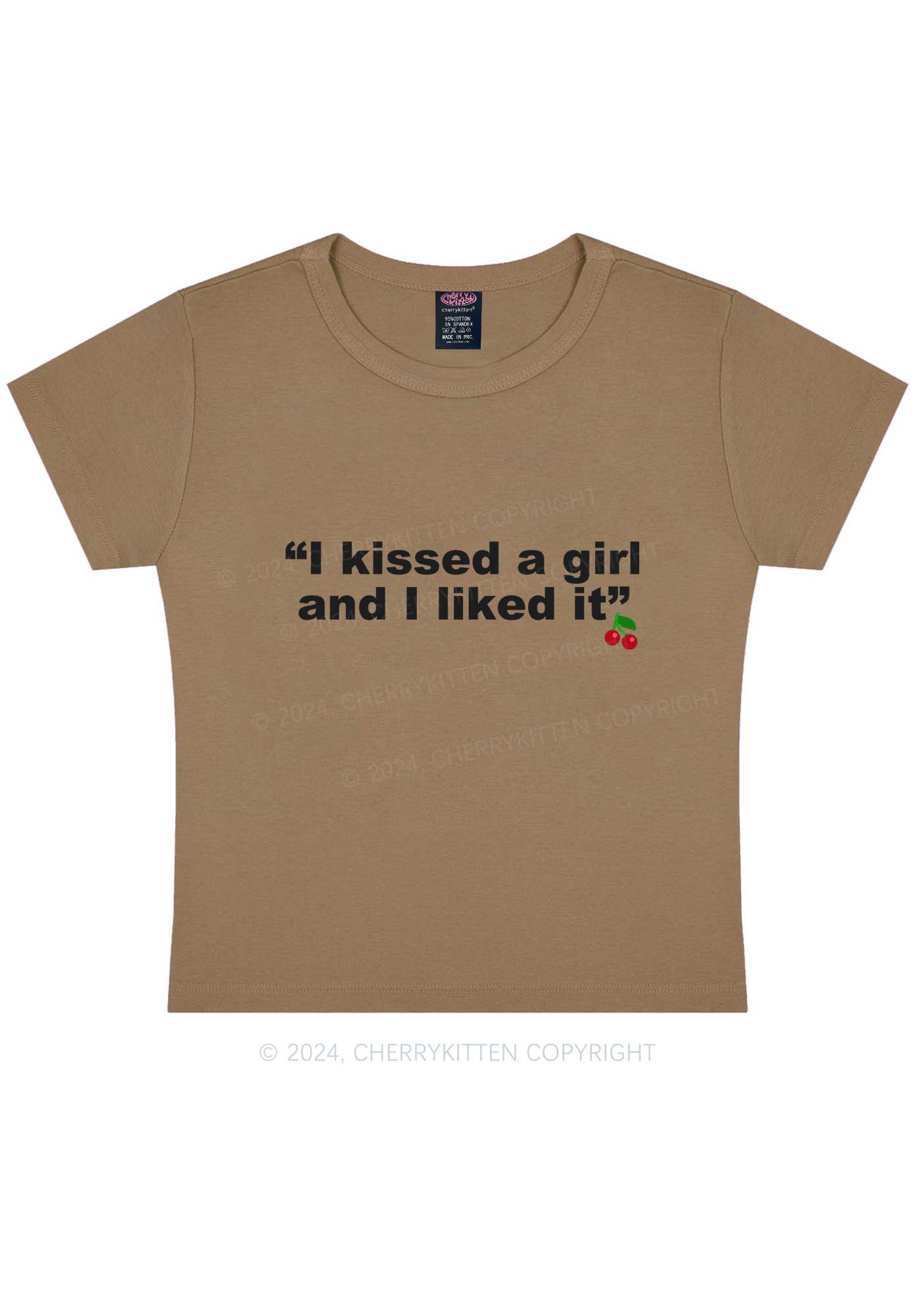 I Kissed A Girl Y2K Baby Tee Cherrykitten - Image 11