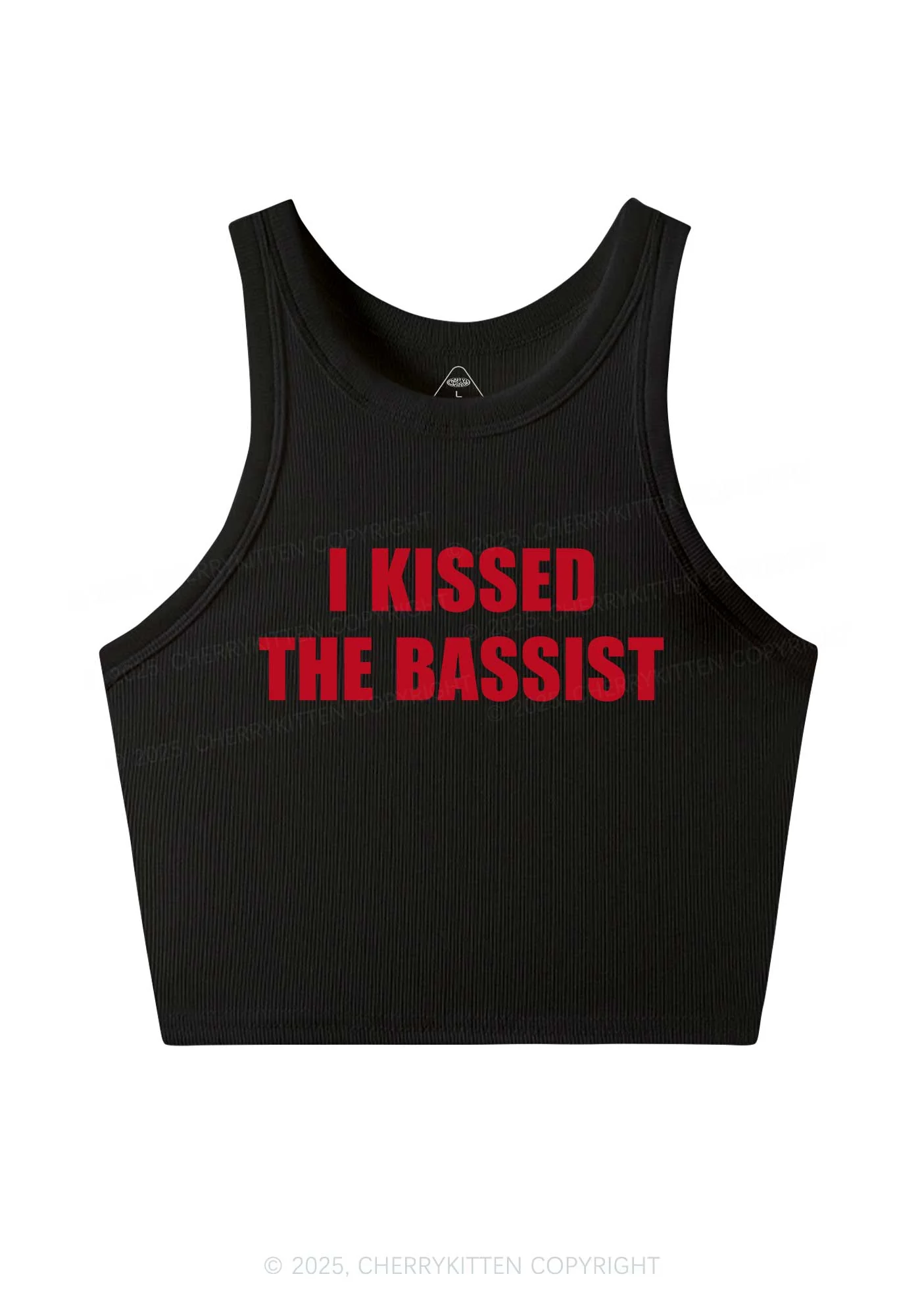I Kissed The Bassist Y2K Crop Tank Top Cherrykitten - Image 3