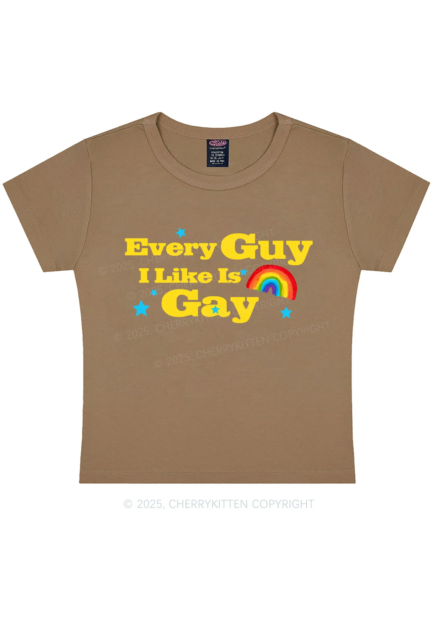 I Like Gay Pride Y2K Baby Tee Cherrykitten - Image 10