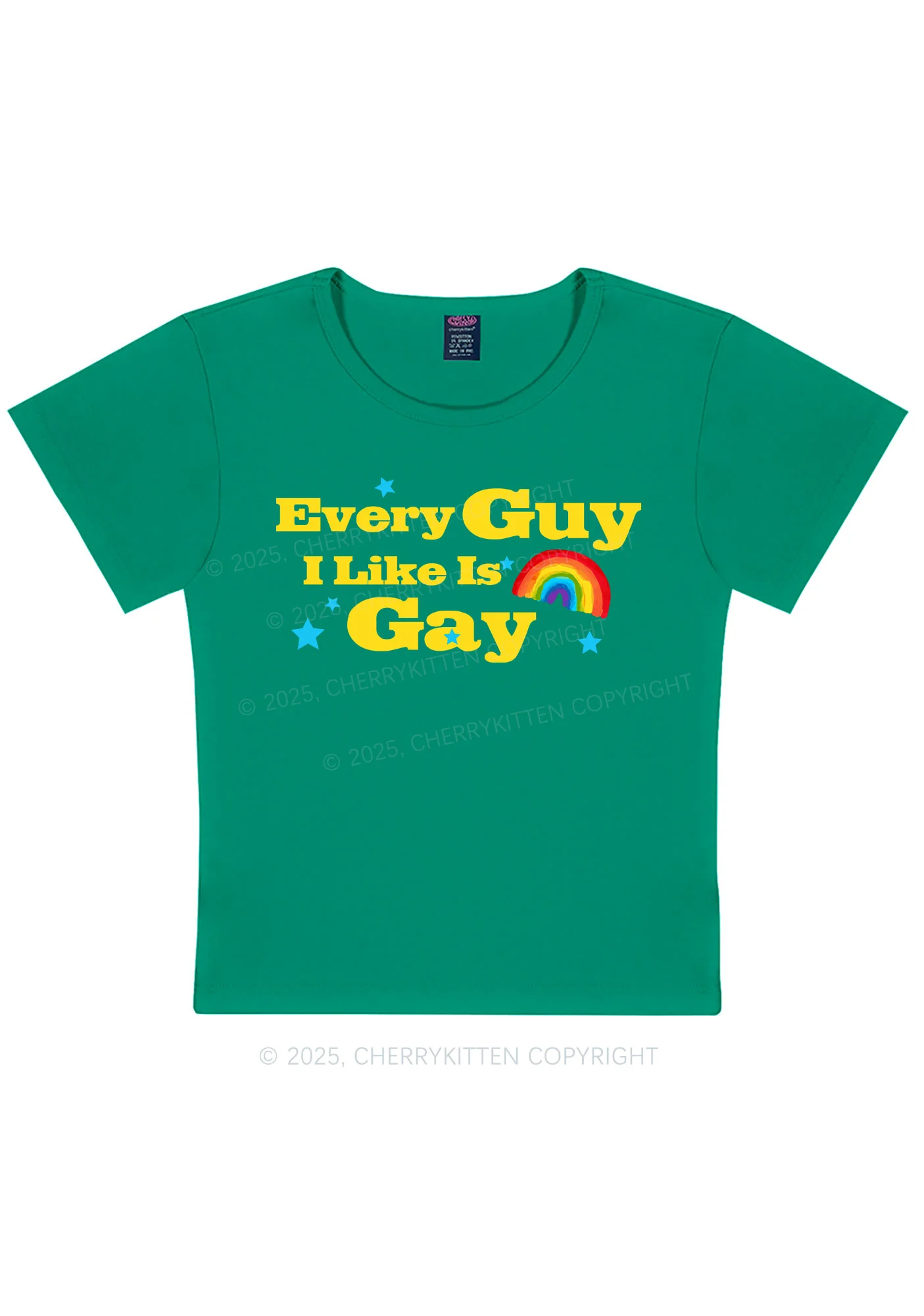 I Like Gay Pride Y2K Baby Tee Cherrykitten - Image 11