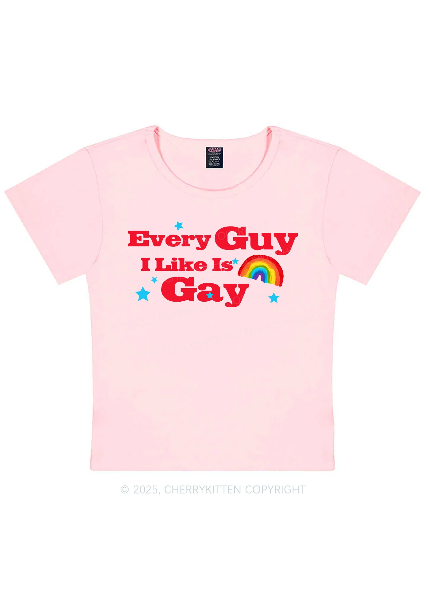 I Like Gay Pride Y2K Baby Tee Cherrykitten - Image 12