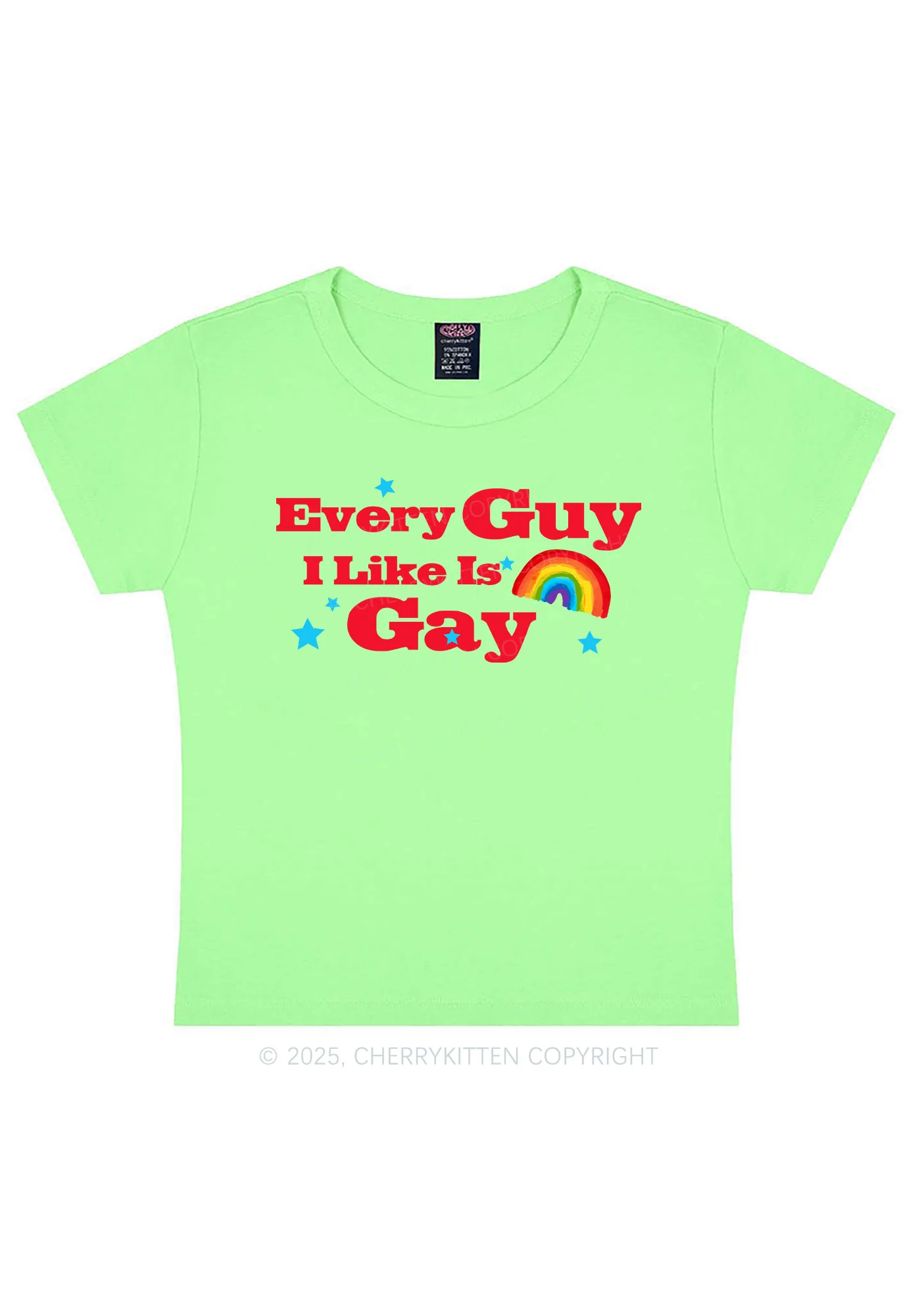 I Like Gay Pride Y2K Baby Tee Cherrykitten - Image 13