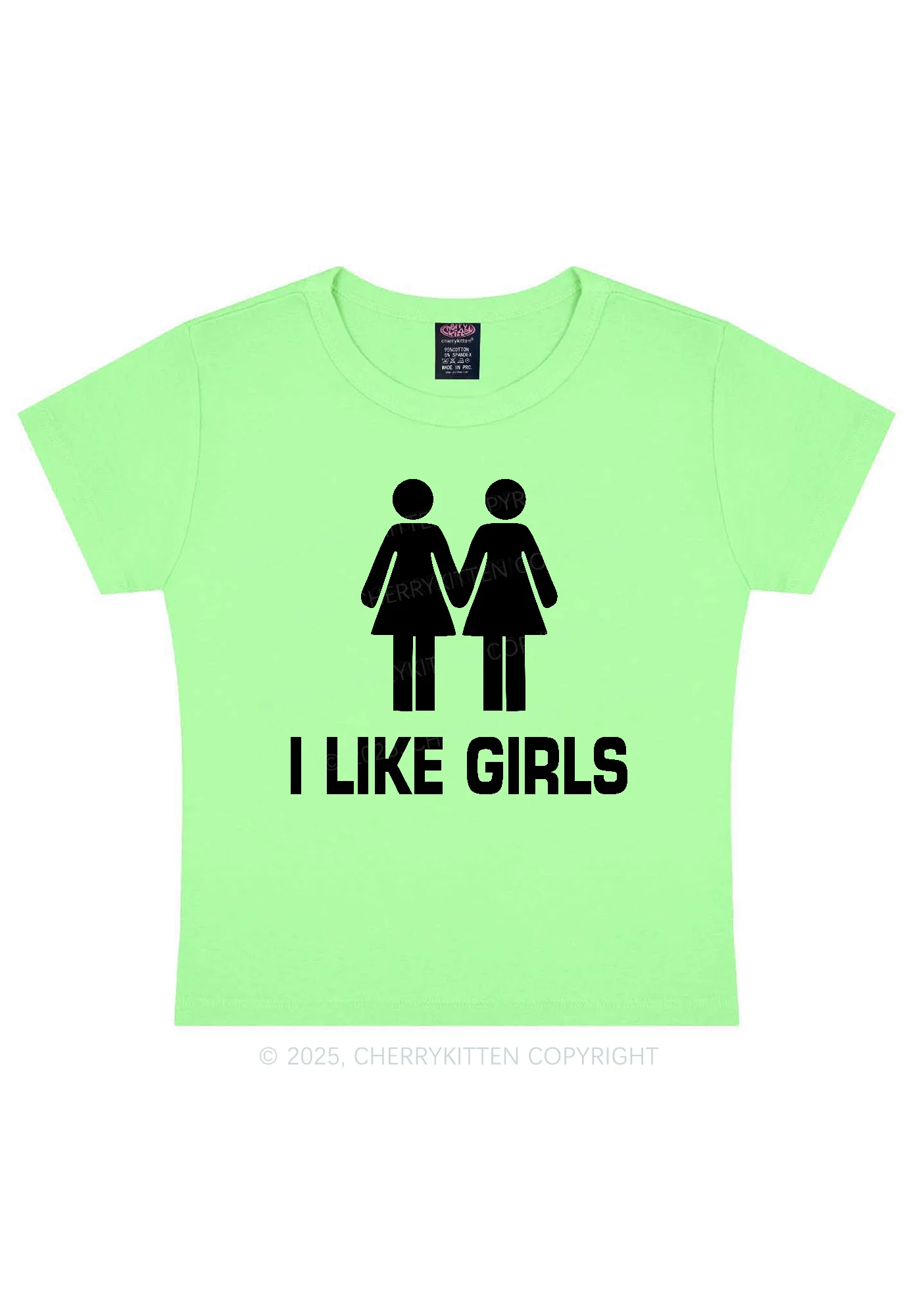 I Like Girls Pride Y2K Baby Tee Cherrykitten - Image 12