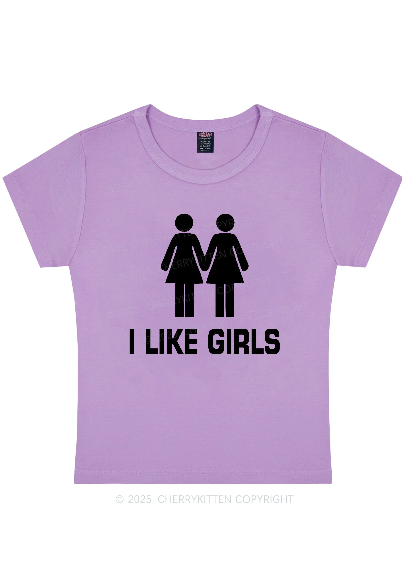 I Like Girls Pride Y2K Baby Tee Cherrykitten - Image 7