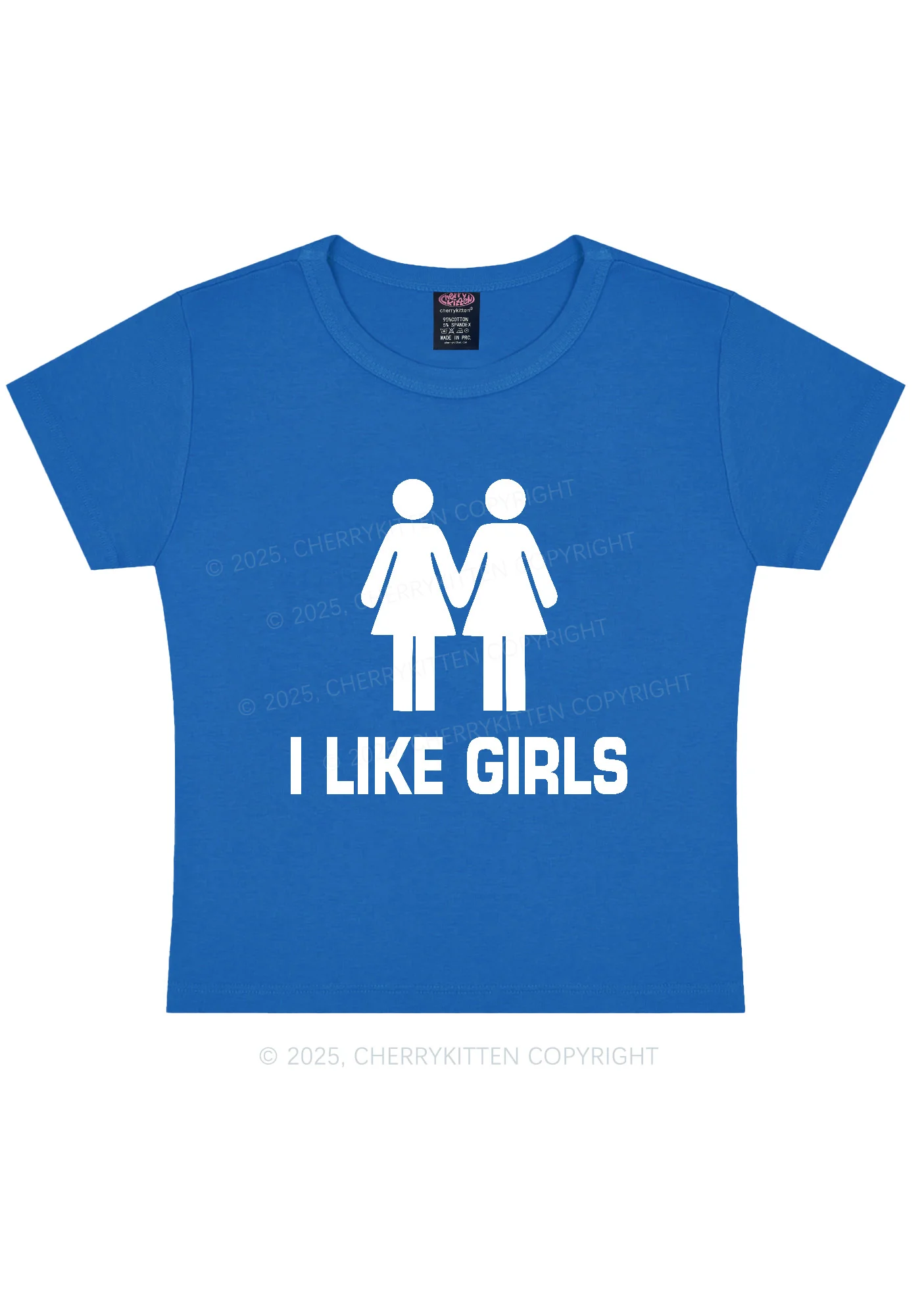I Like Girls Pride Y2K Baby Tee Cherrykitten - Image 8