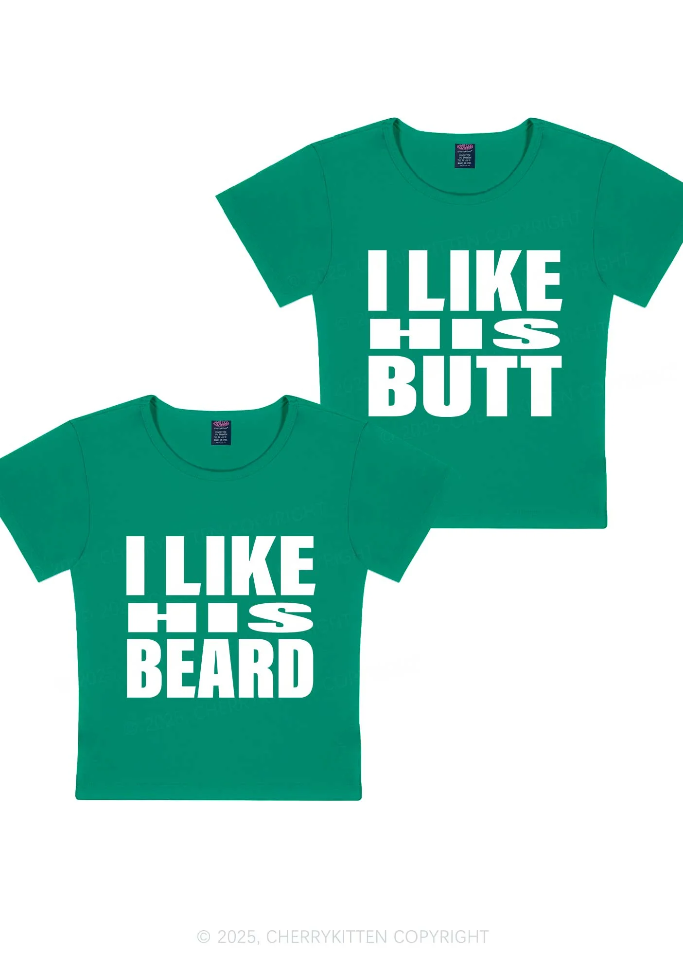 I Like His Beard Y2K Valentine's Day Baby Tee Cherrykitten - Image 10