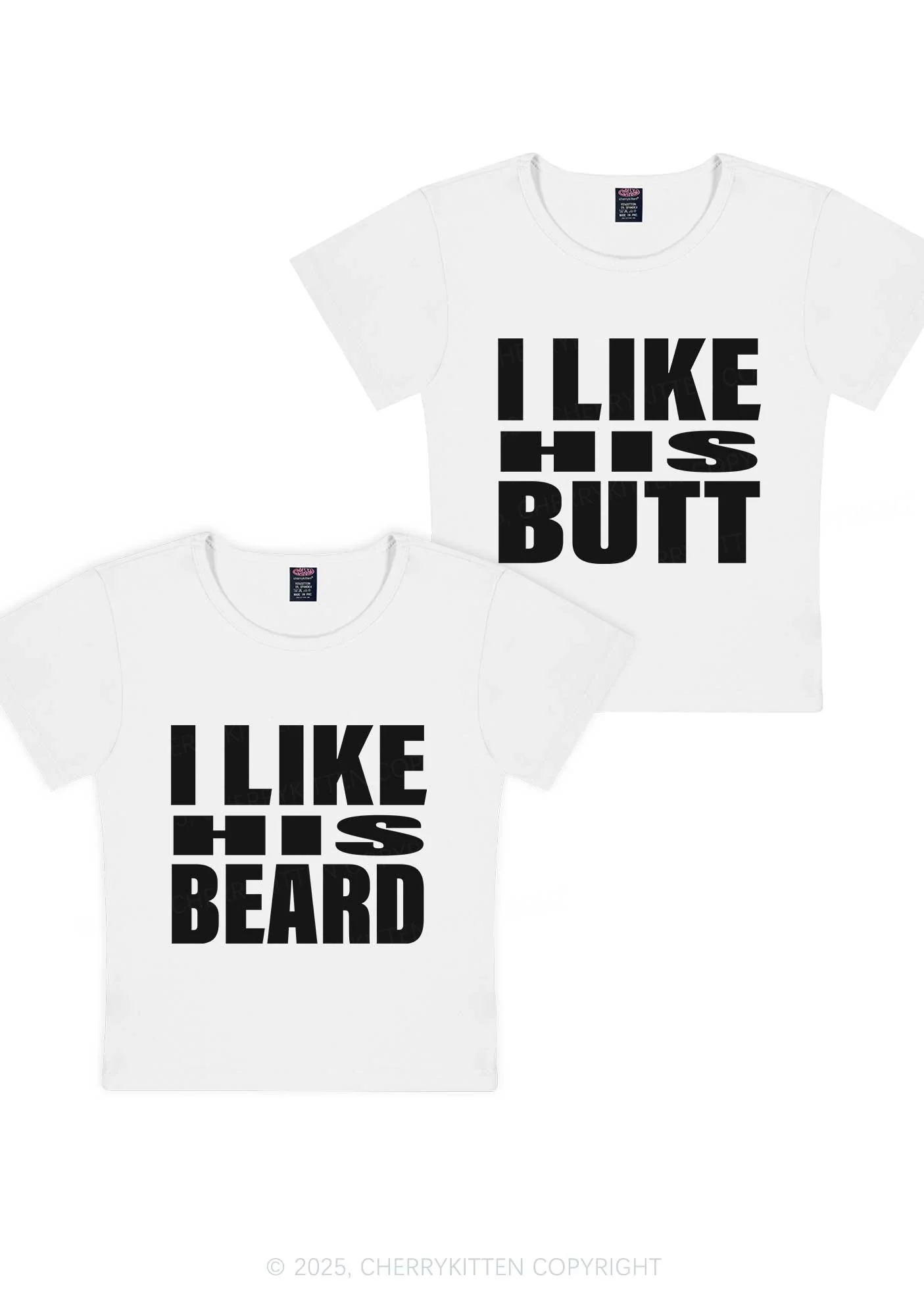 I Like His Beard Y2K Valentine's Day Baby Tee Cherrykitten - Image 11