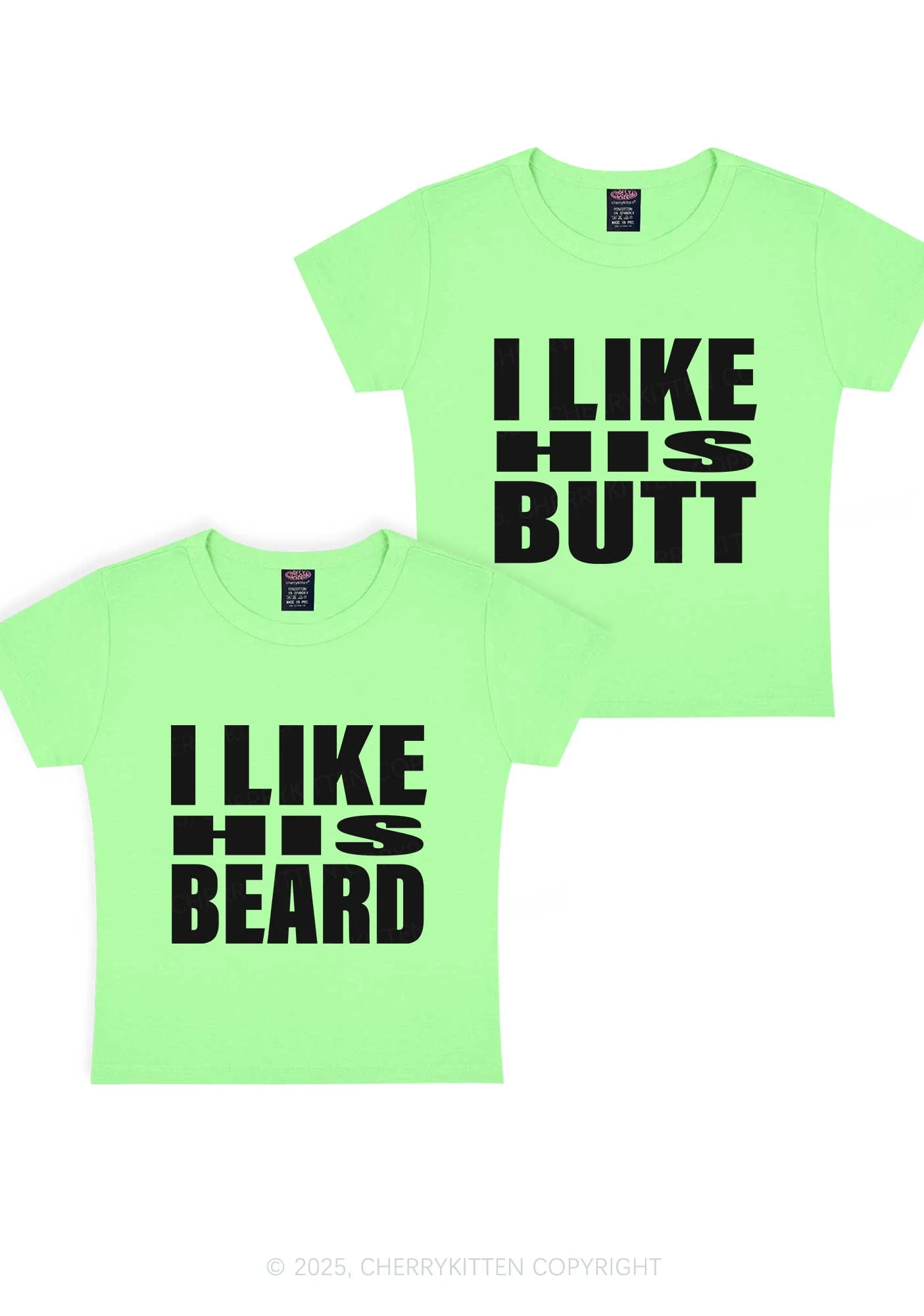 I Like His Beard Y2K Valentine's Day Baby Tee Cherrykitten - Image 12