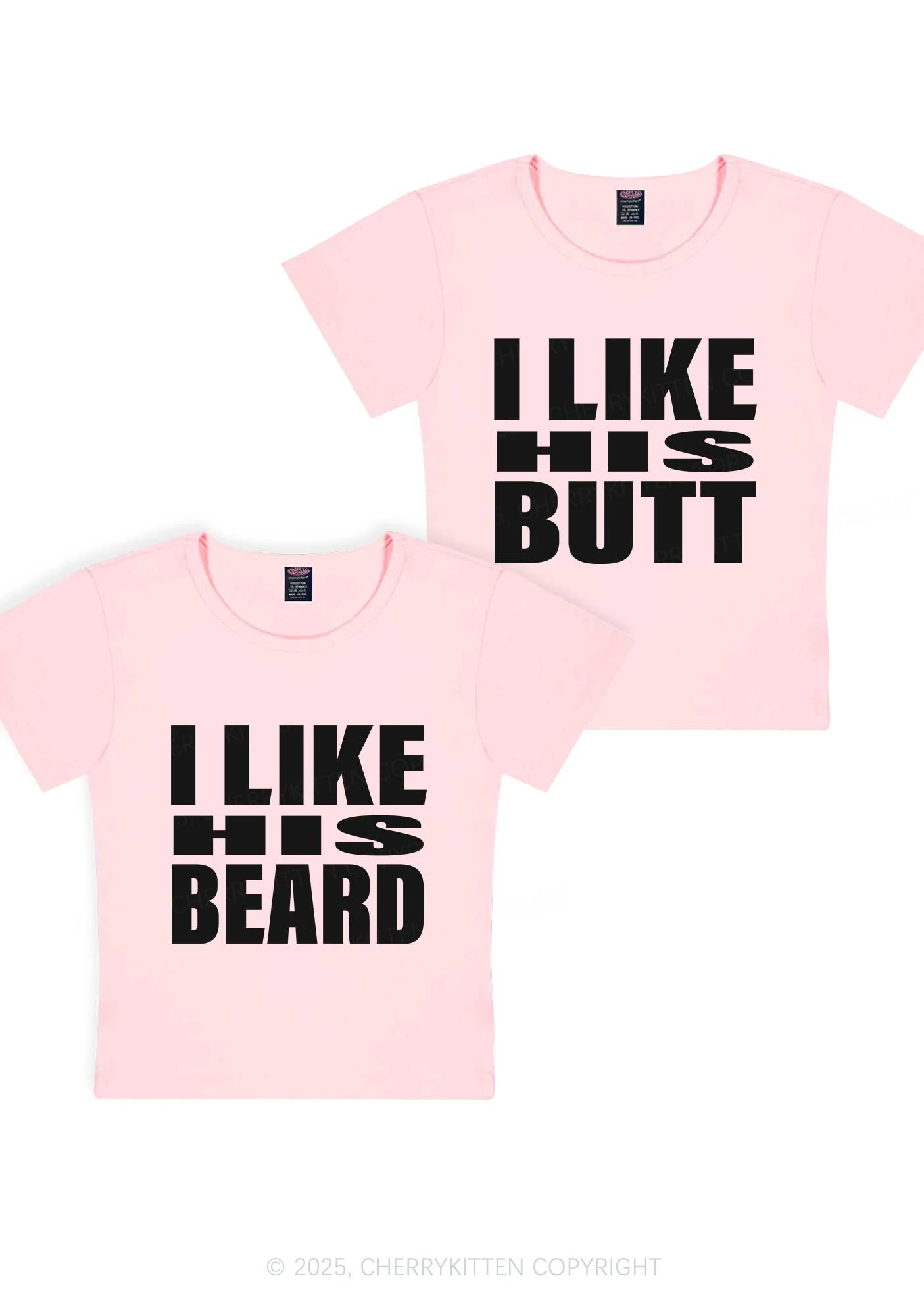 I Like His Beard Y2K Valentine's Day Baby Tee Cherrykitten - Image 13