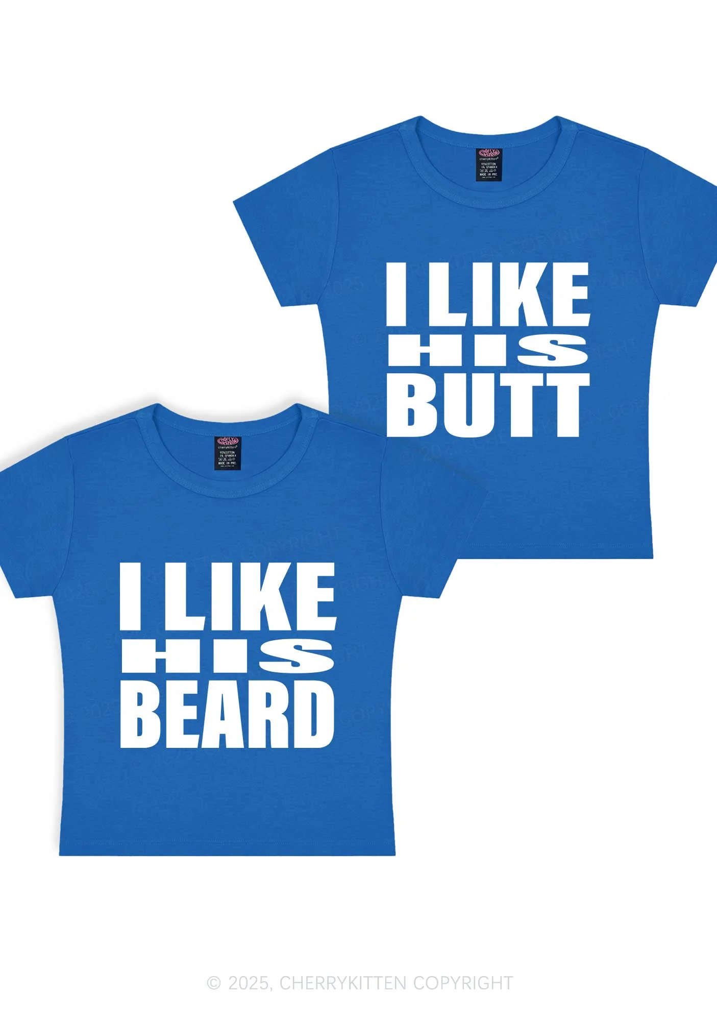 I Like His Beard Y2K Valentine's Day Baby Tee Cherrykitten - Image 8