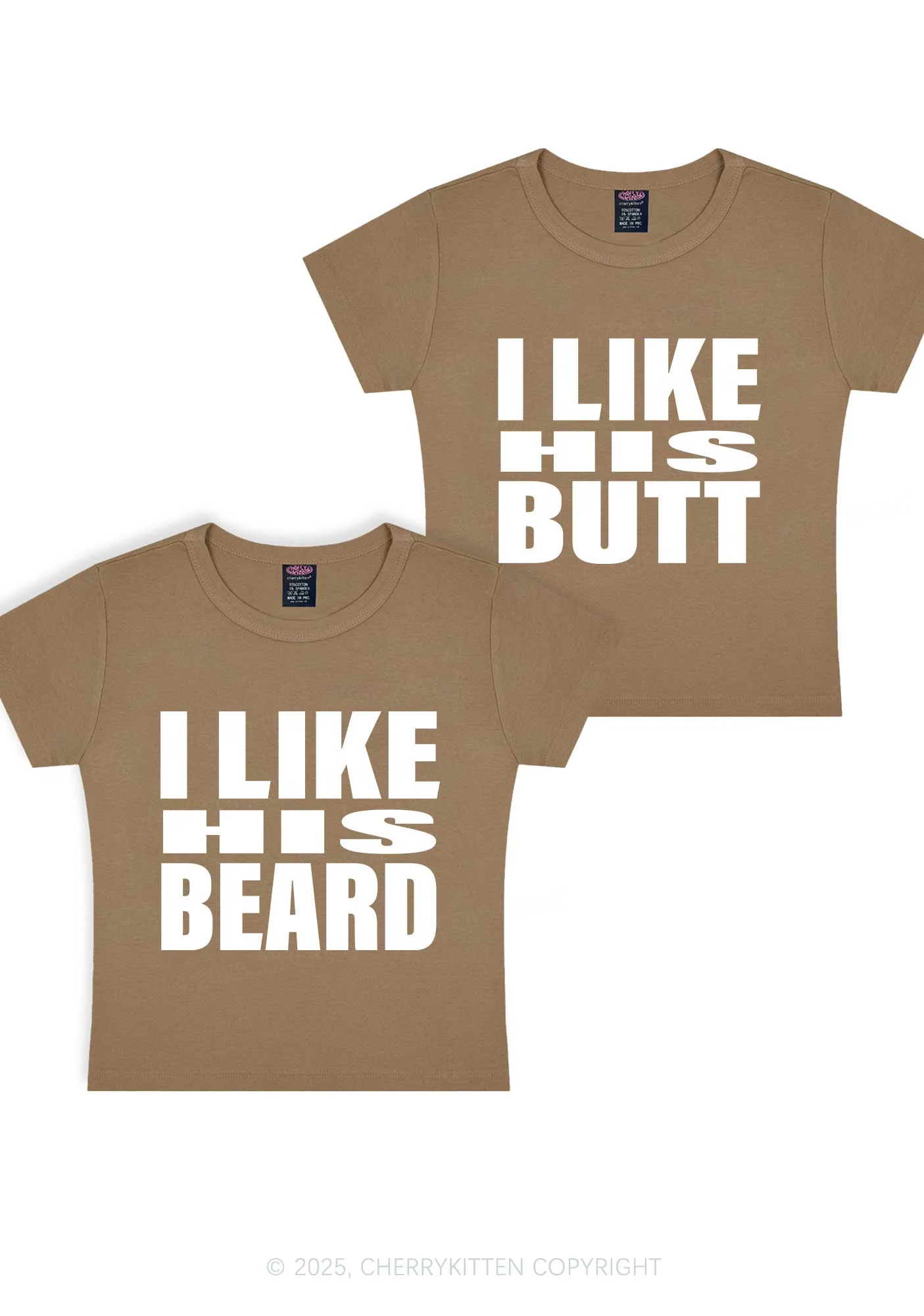 I Like His Beard Y2K Valentine's Day Baby Tee Cherrykitten - Image 9