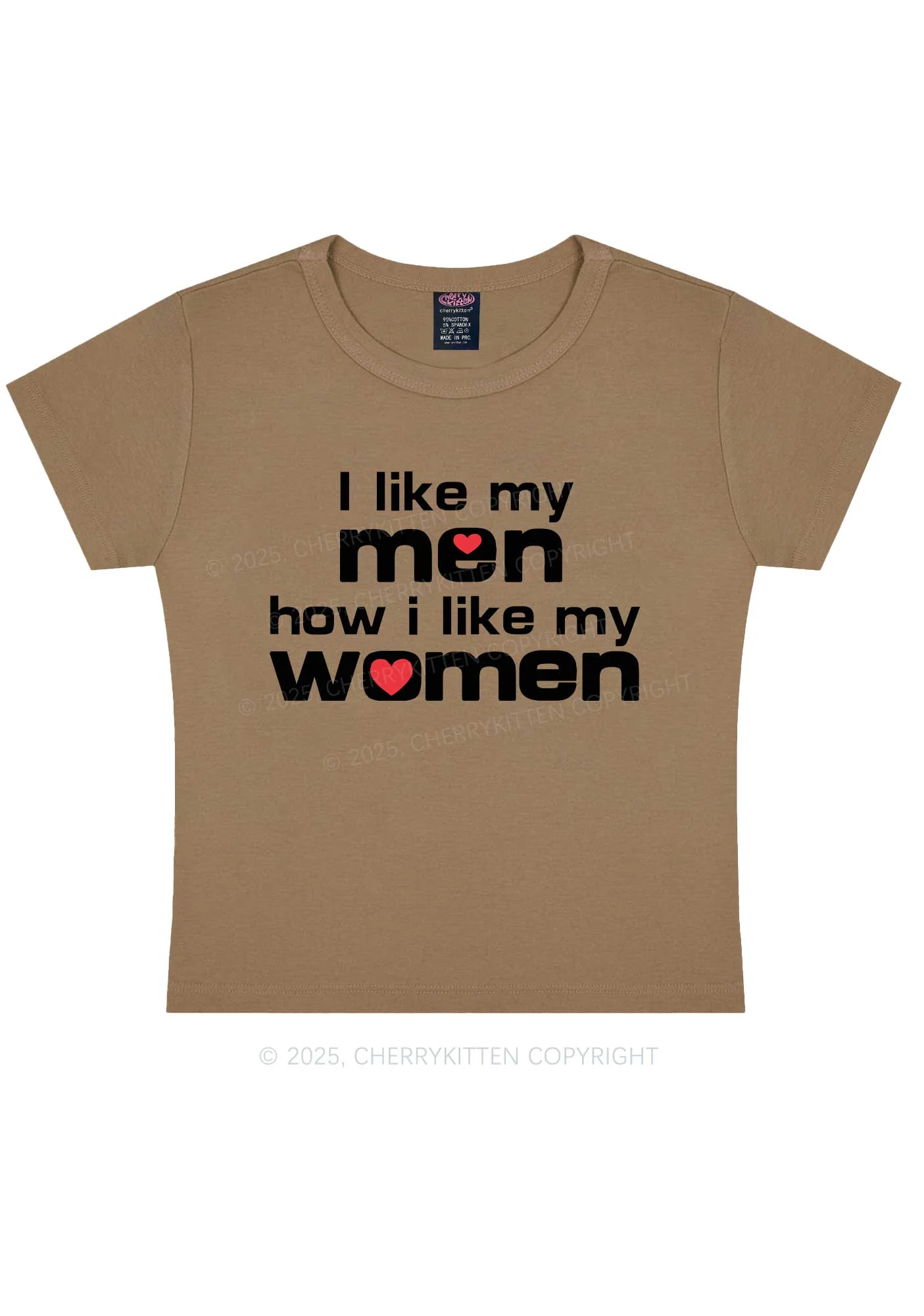 I Like My Men Pride Y2K Baby Tee Cherrykitten - Image 10
