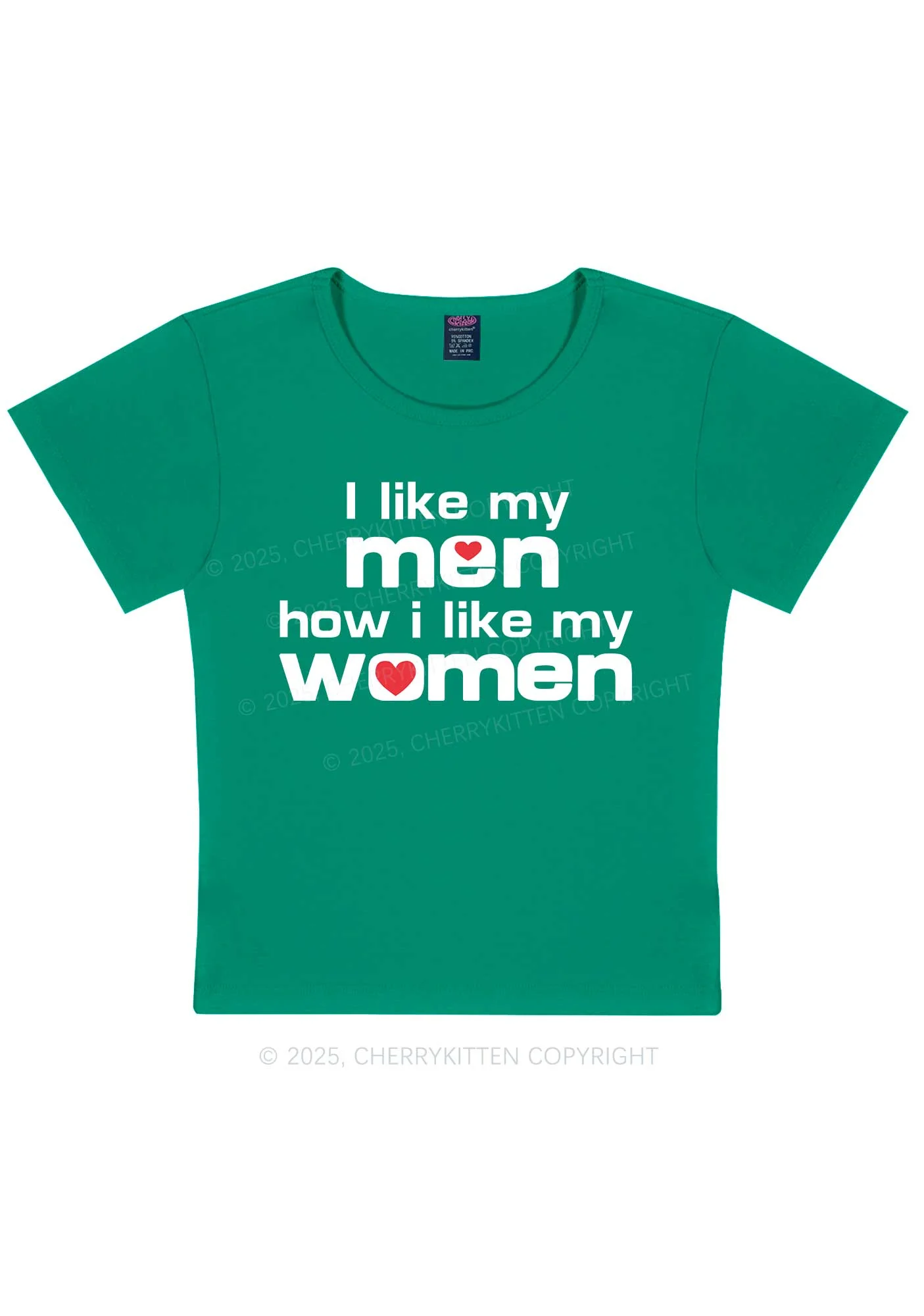 I Like My Men Pride Y2K Baby Tee Cherrykitten - Image 11