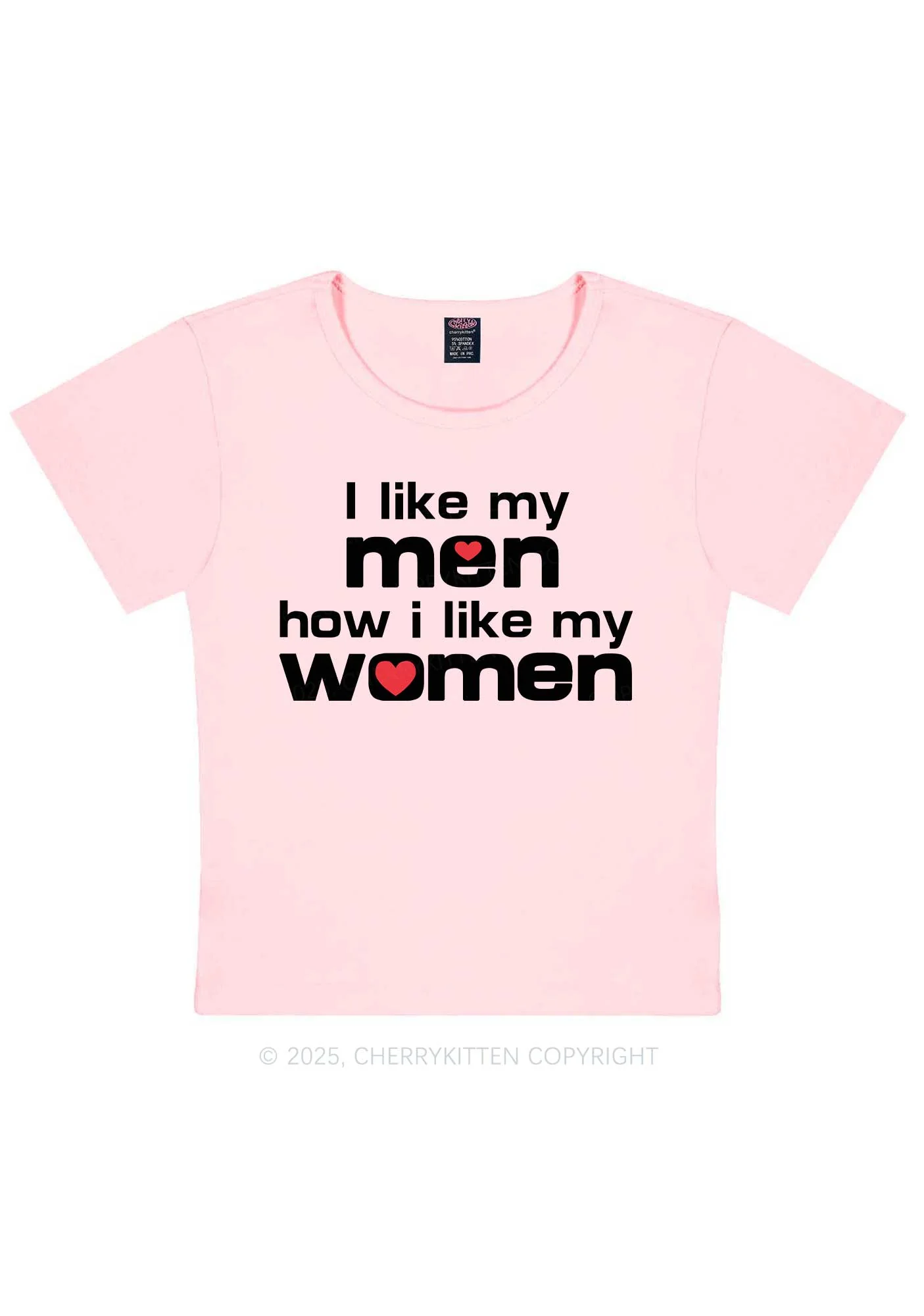 I Like My Men Pride Y2K Baby Tee Cherrykitten - Image 12