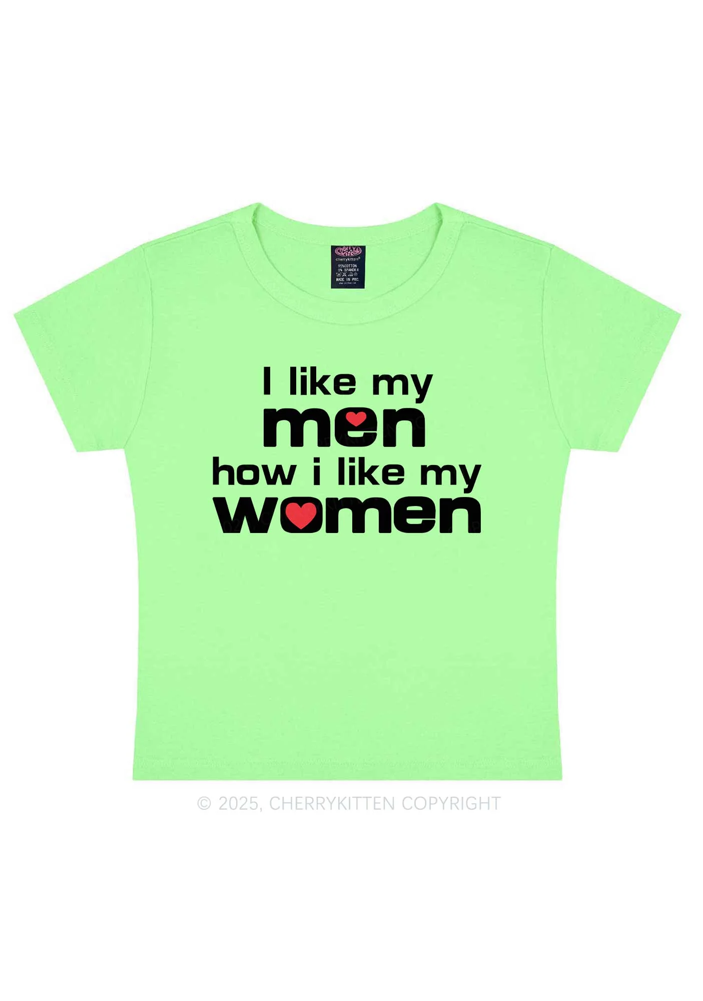 I Like My Men Pride Y2K Baby Tee Cherrykitten - Image 13