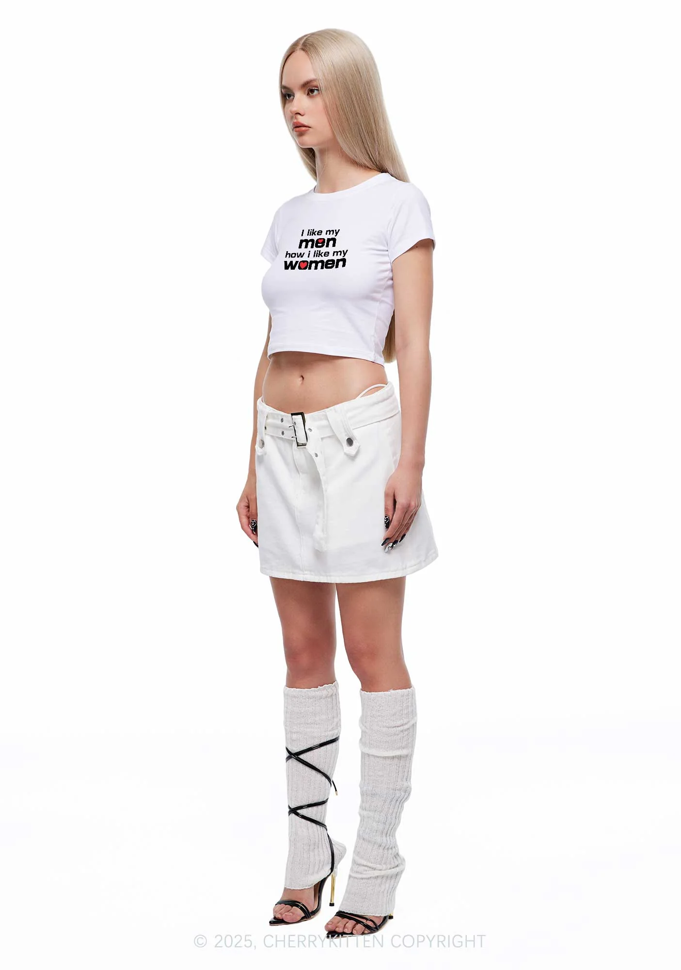 I Like My Men Pride Y2K Baby Tee Cherrykitten - Image 3