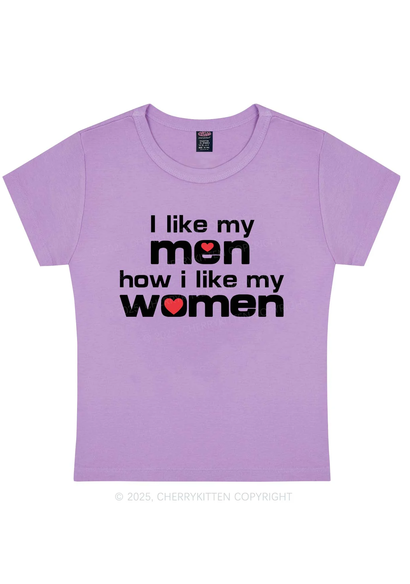 I Like My Men Pride Y2K Baby Tee Cherrykitten - Image 6