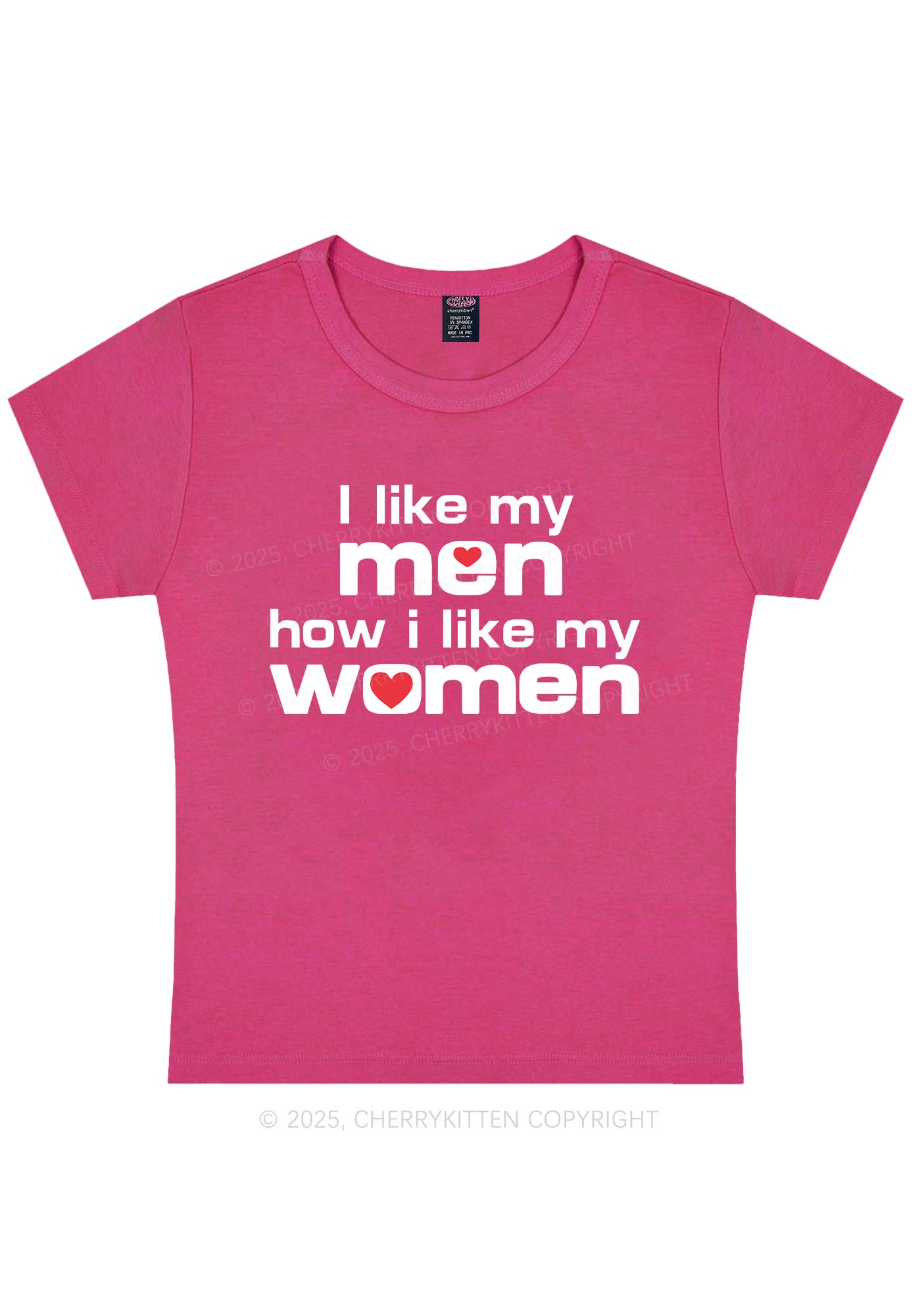 I Like My Men Pride Y2K Baby Tee Cherrykitten - Image 7