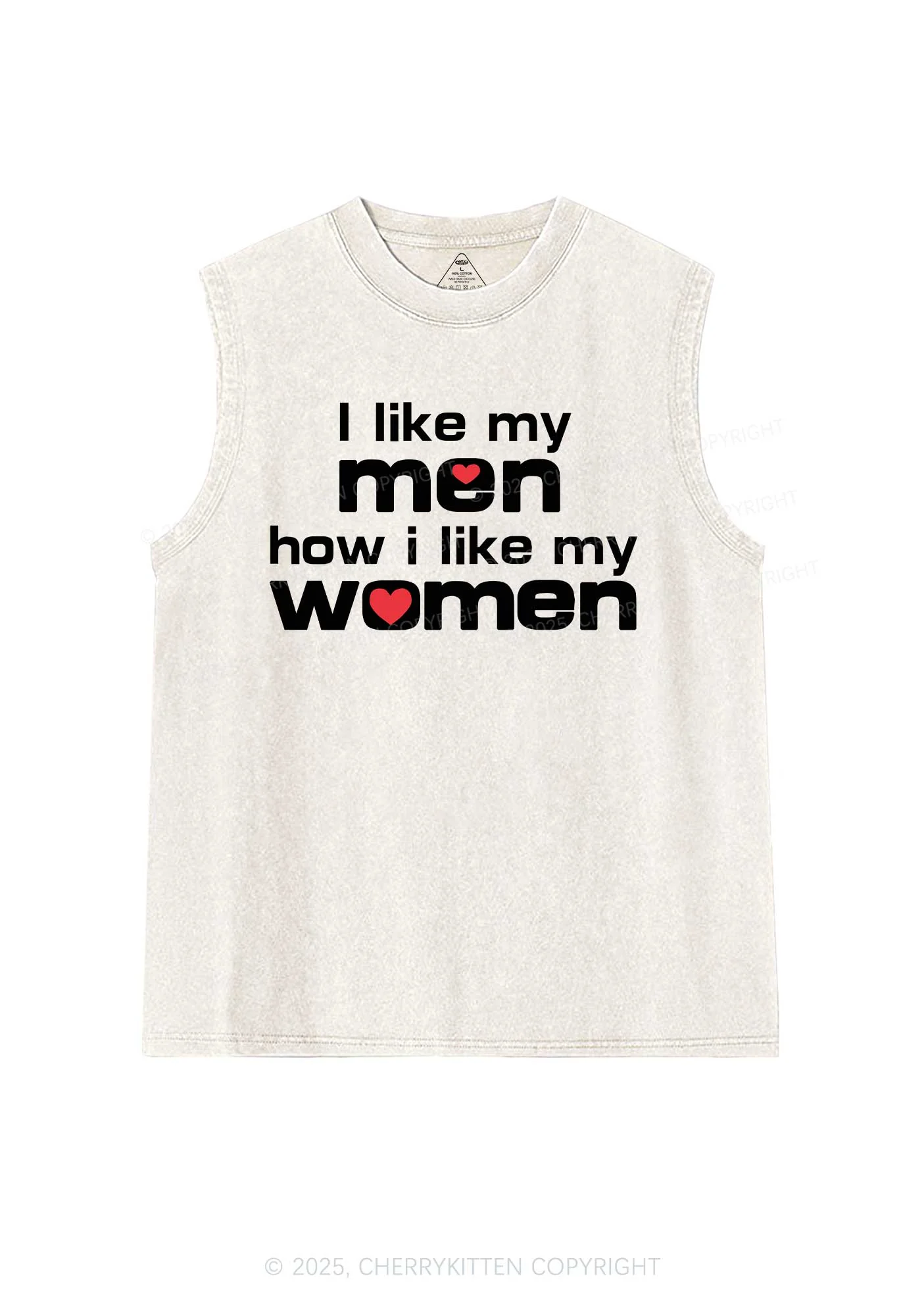 I Like My Men Pride Y2K Washed Muscle Tank Cherrykitten - Image 4
