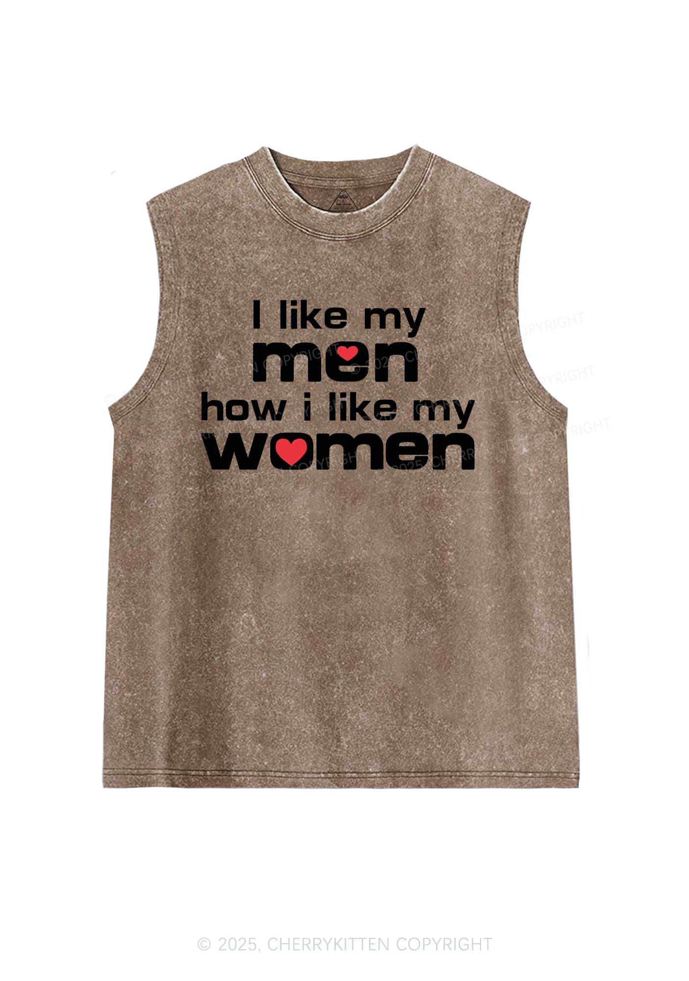 I Like My Men Pride Y2K Washed Muscle Tank Cherrykitten - Image 6