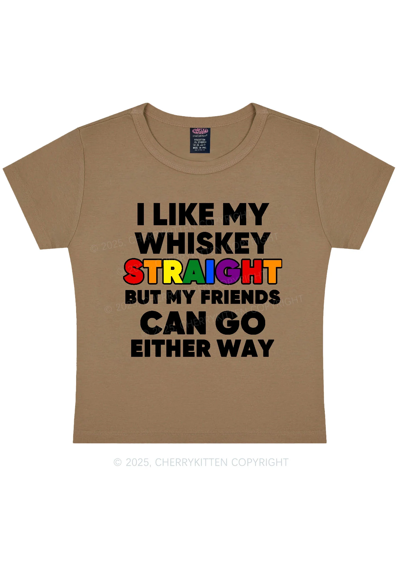 I Like Straight Pride Y2K Baby Tee Cherrykitten - Image 10
