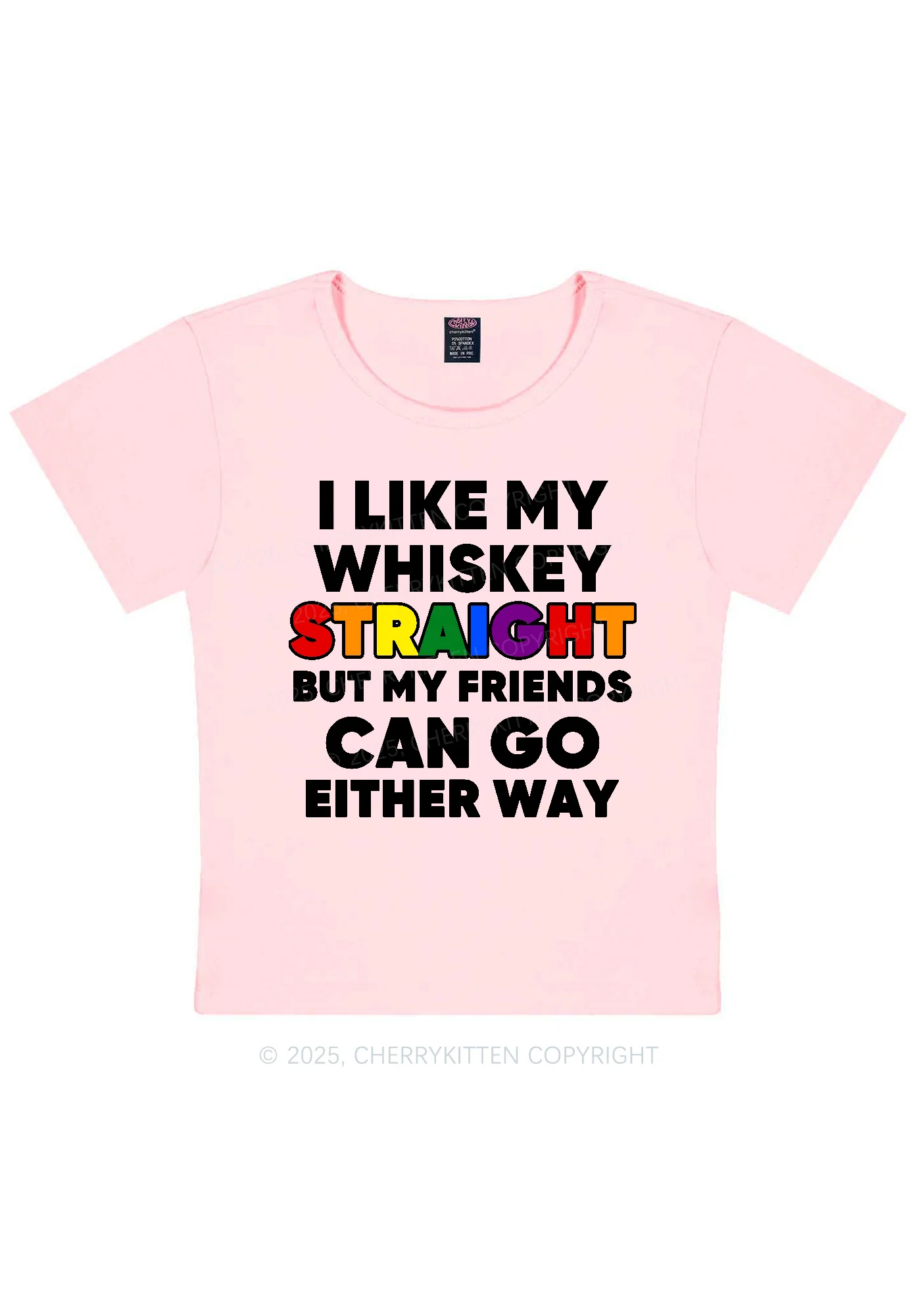 I Like Straight Pride Y2K Baby Tee Cherrykitten - Image 11