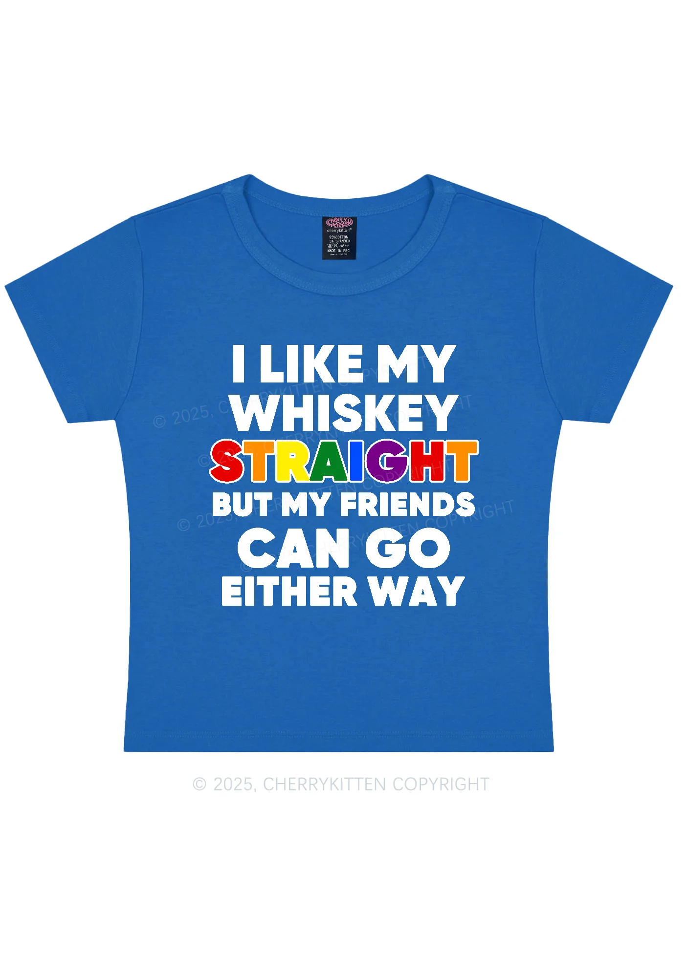 I Like Straight Pride Y2K Baby Tee Cherrykitten - Image 8