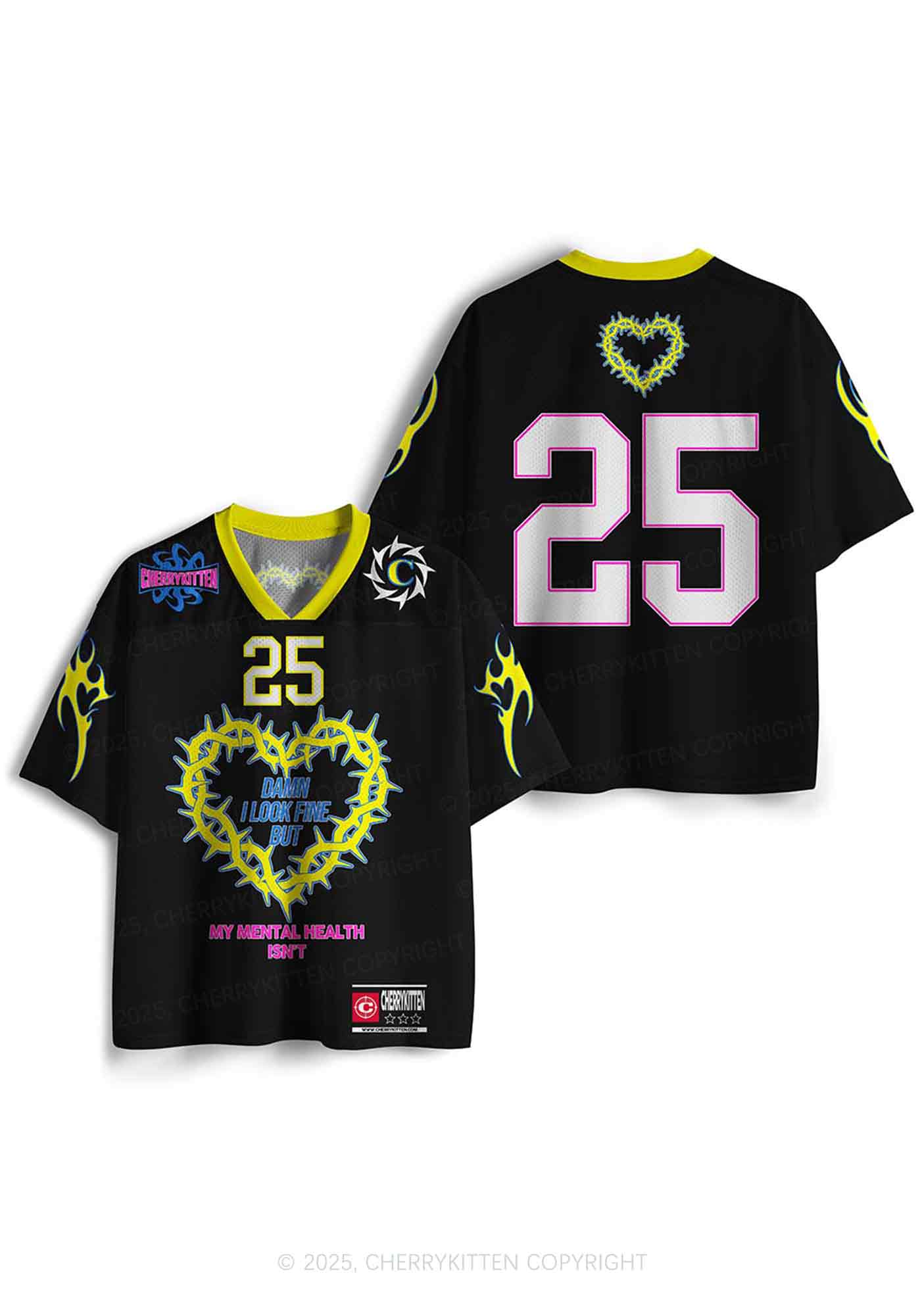 Custom I Look Fine Y2K Sport Jersey Shirts Cherrykitten - Image 3