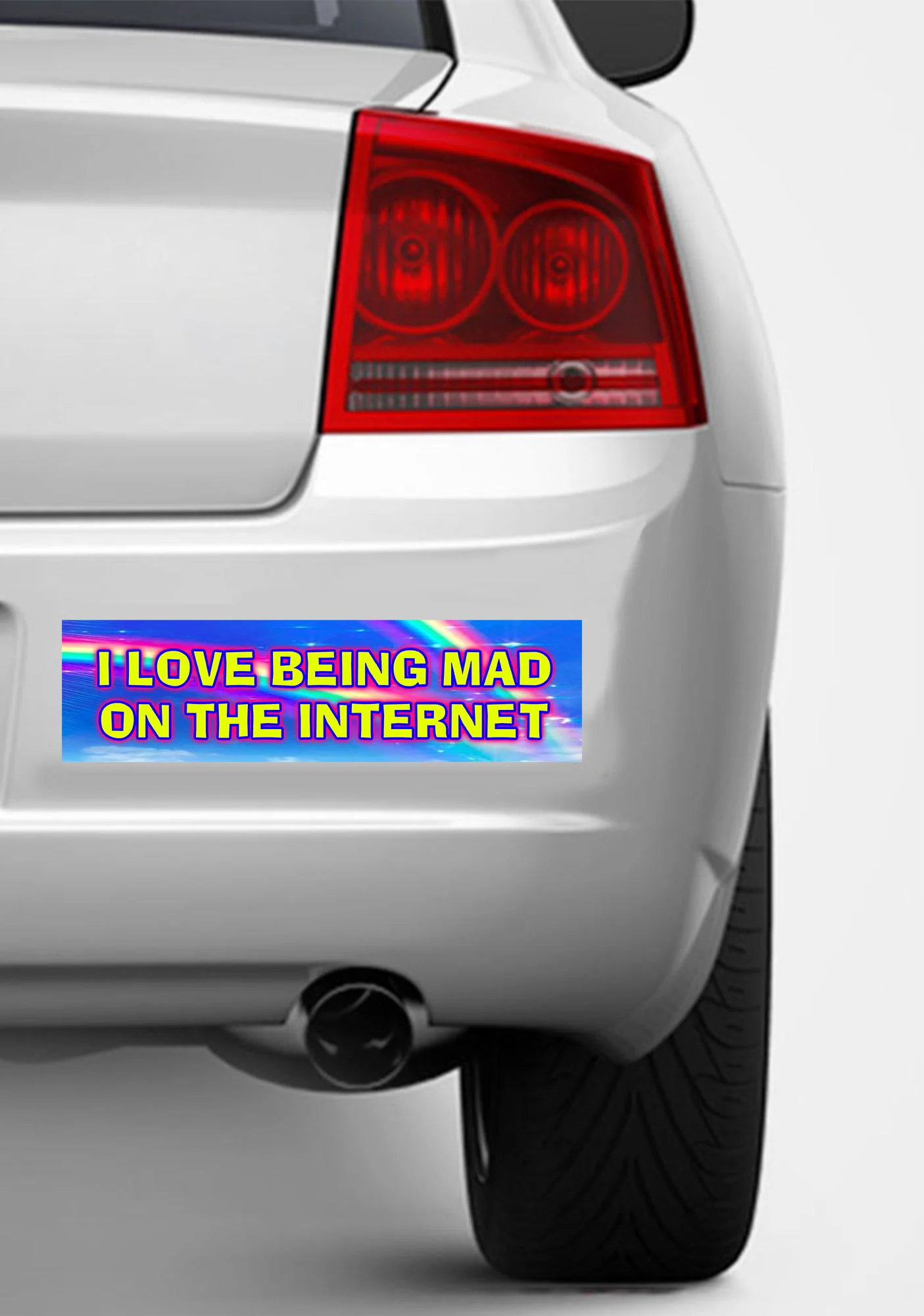 I Love Being Mad Y2K Car Bumper Magnet Cherrykitten - Image 2
