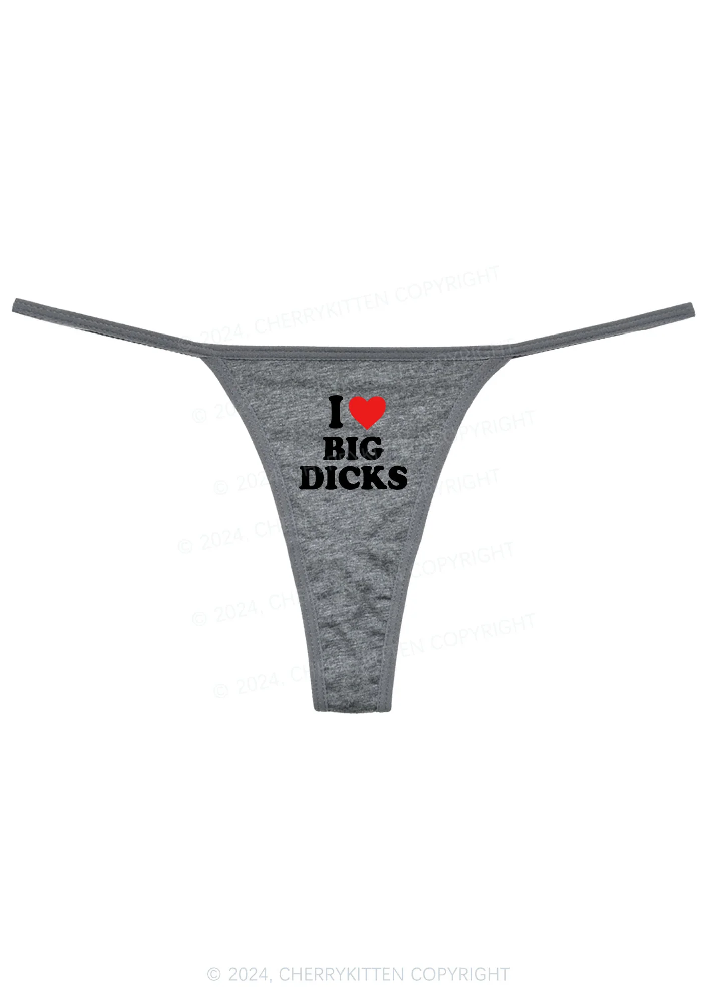 I Love Big Dxxks Y2K Flat String Thong Cherrykitten - Image 7