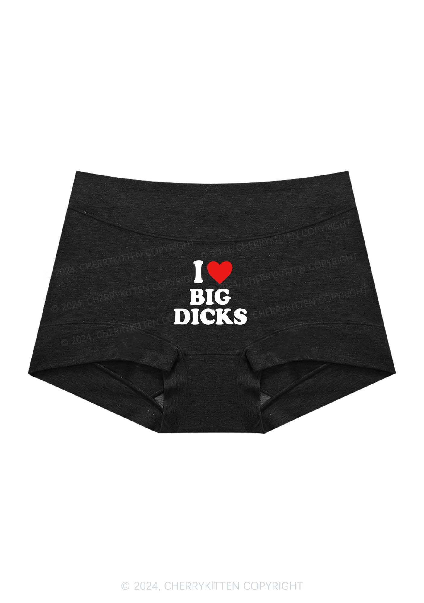 I Love Big Dxxks Y2K Mid Rise Waist Boyshort Cherrykitten - Image 4