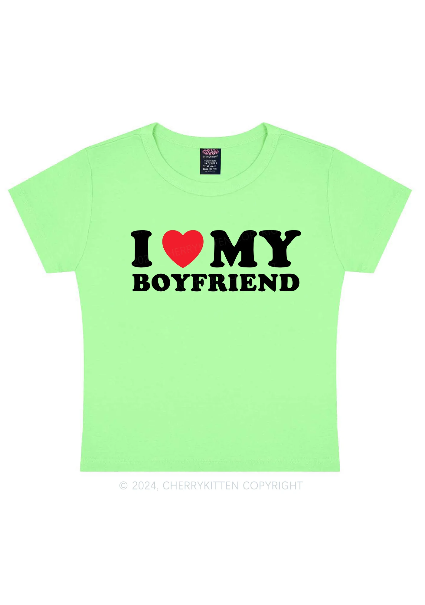 I Love Boyfriend Y2K Valentine's Day Baby Tee Cherrykitten - Image 11
