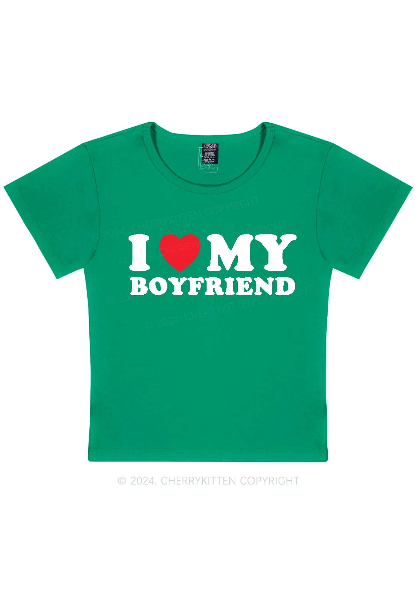 I Love Boyfriend Y2K Valentine's Day Baby Tee Cherrykitten - Image 12