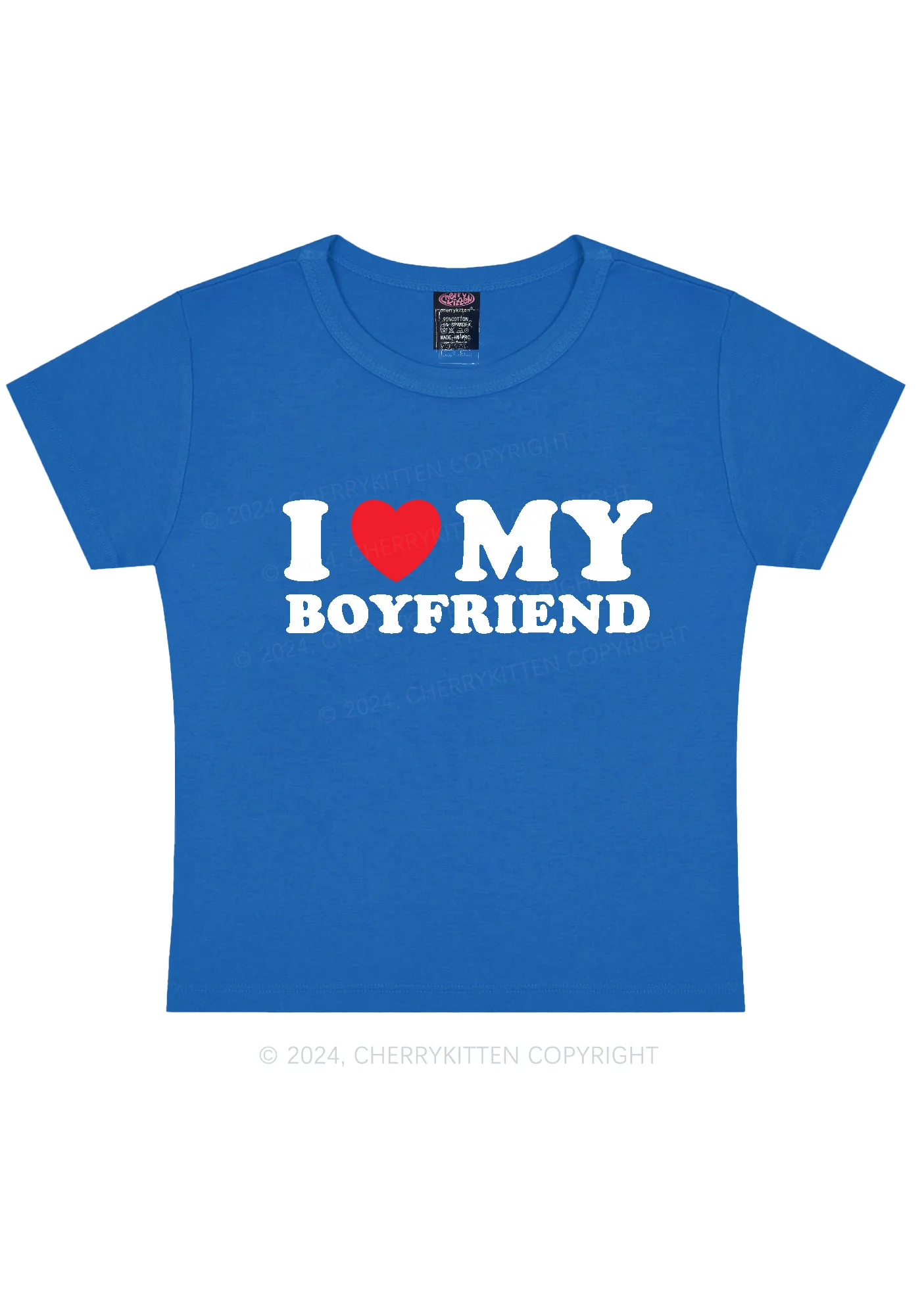 I Love Boyfriend Y2K Valentine's Day Baby Tee Cherrykitten - Image 9