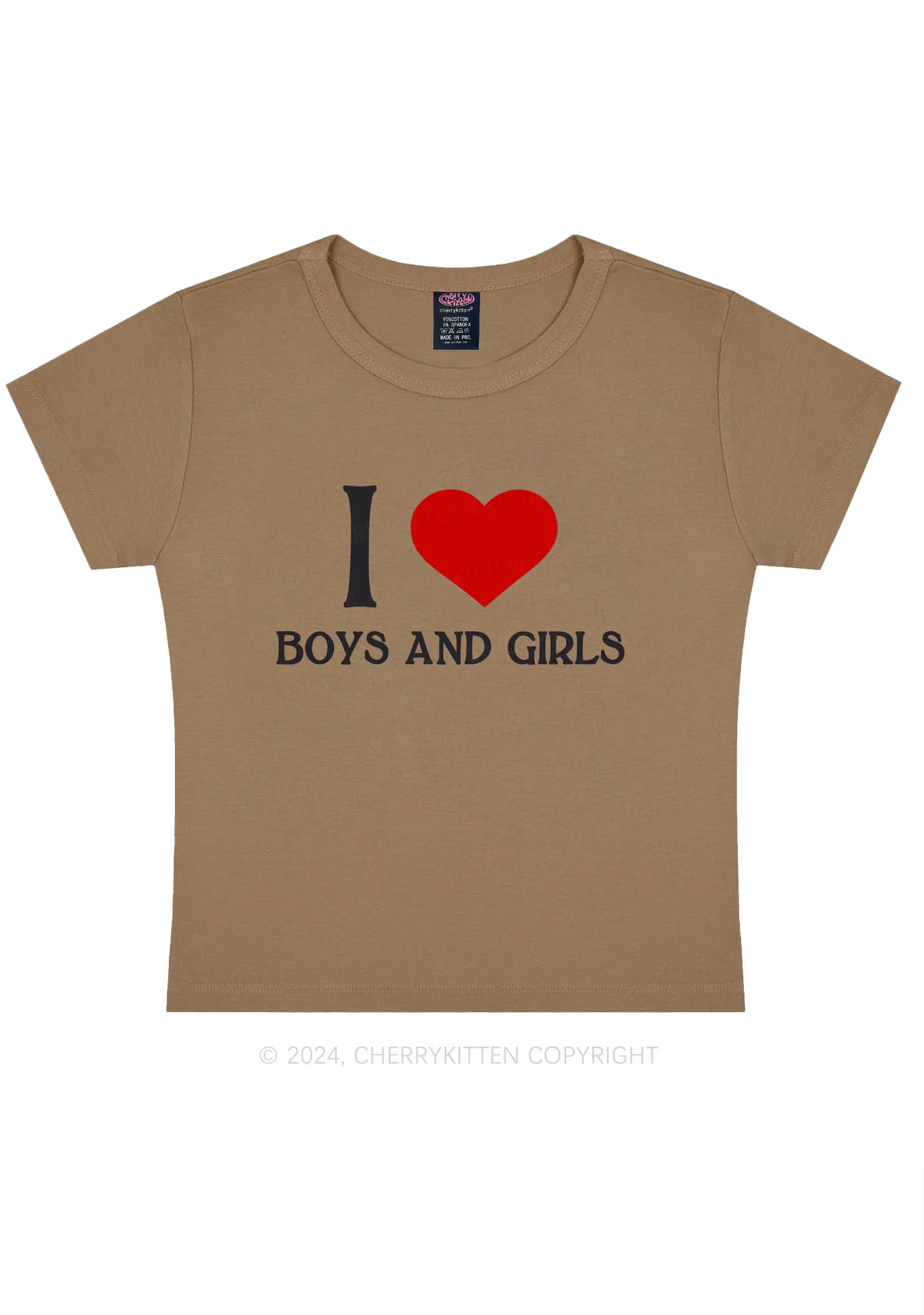 I Love Boys and Girls Y2K Baby Tee Cherrykitten - Image 11
