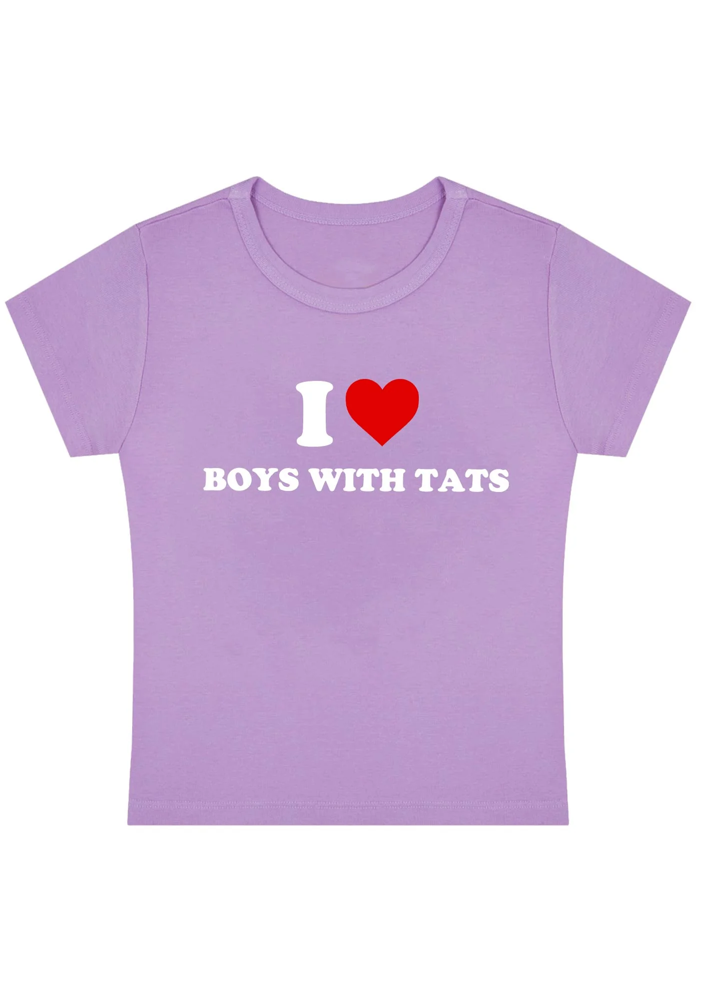 I Love Boys With Tats Y2K Baby Tee - Image 11