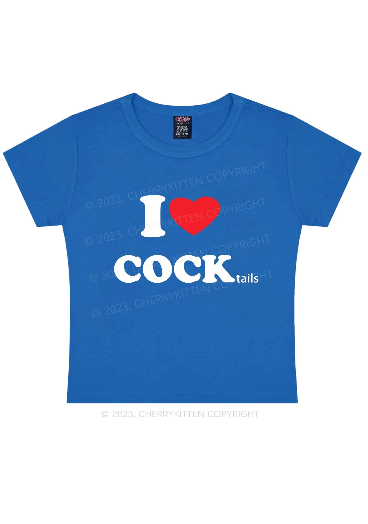 I Love Cocktails Y2K Baby Tee - Image 6